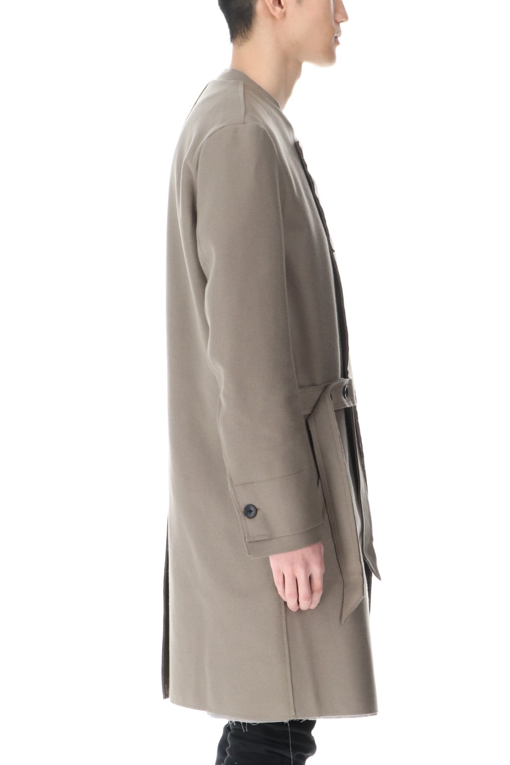 Belted Coat Greysh Beige