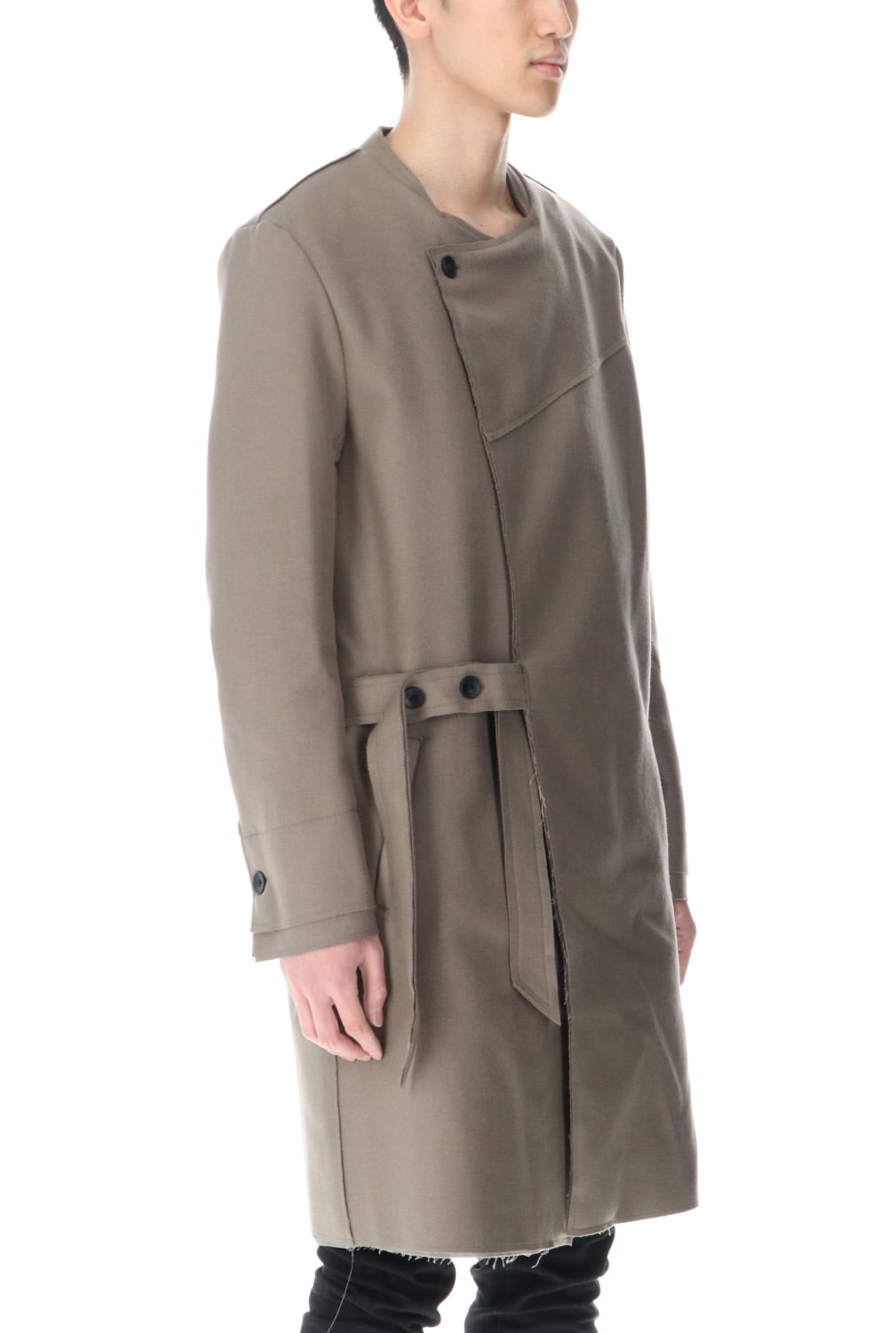 Belted Coat Greysh Beige