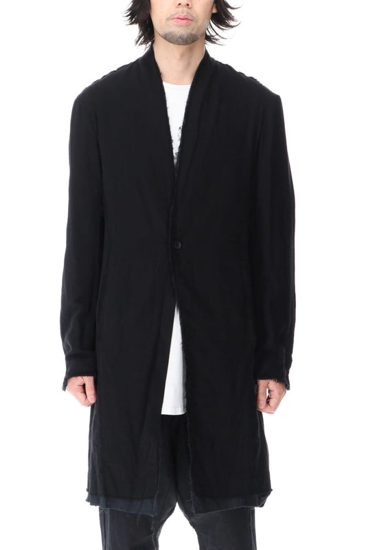 Layered Long Jacket Black/Black