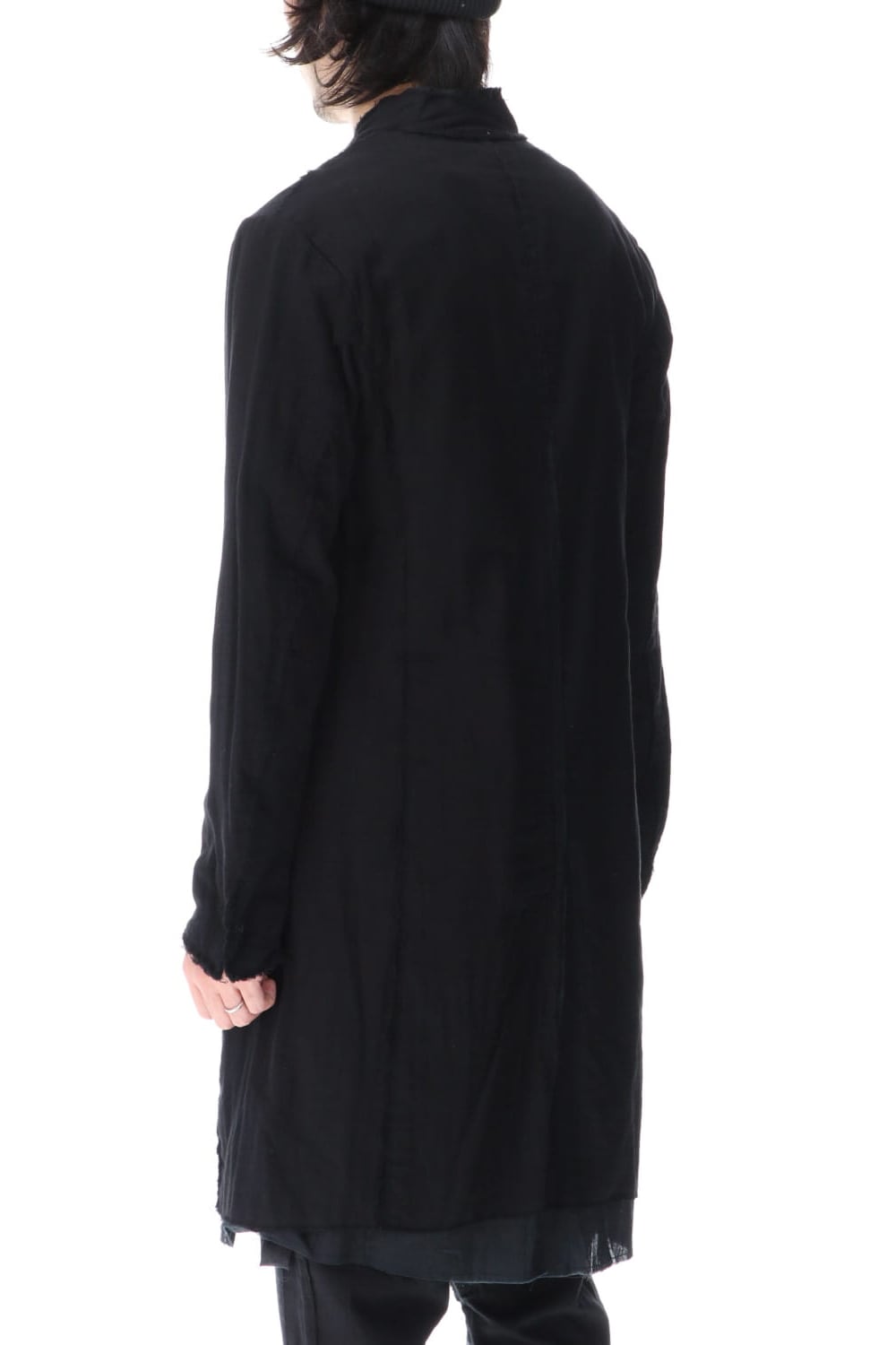 Layered Long Jacket Black/Black