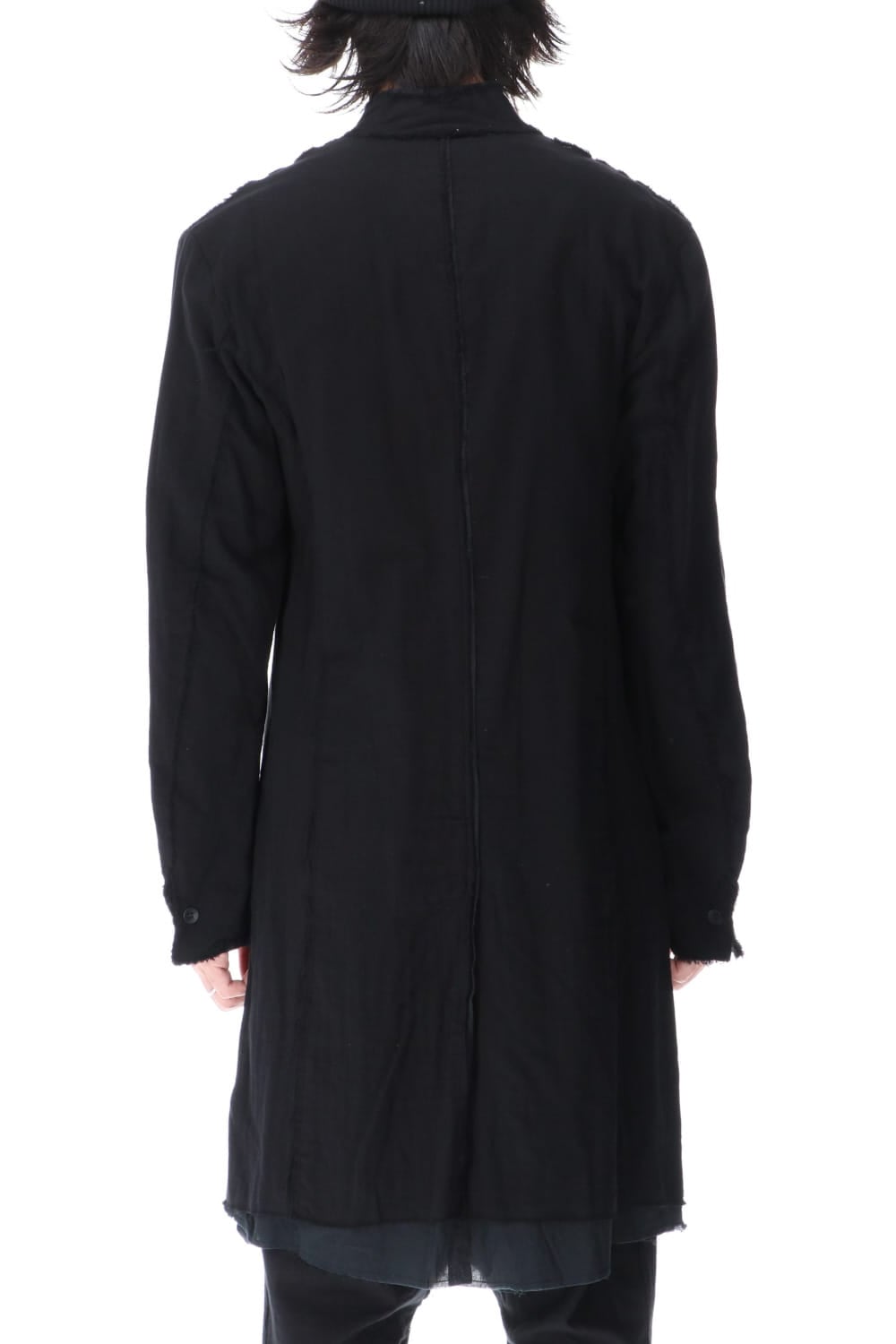 Layered Long Jacket Black/Black