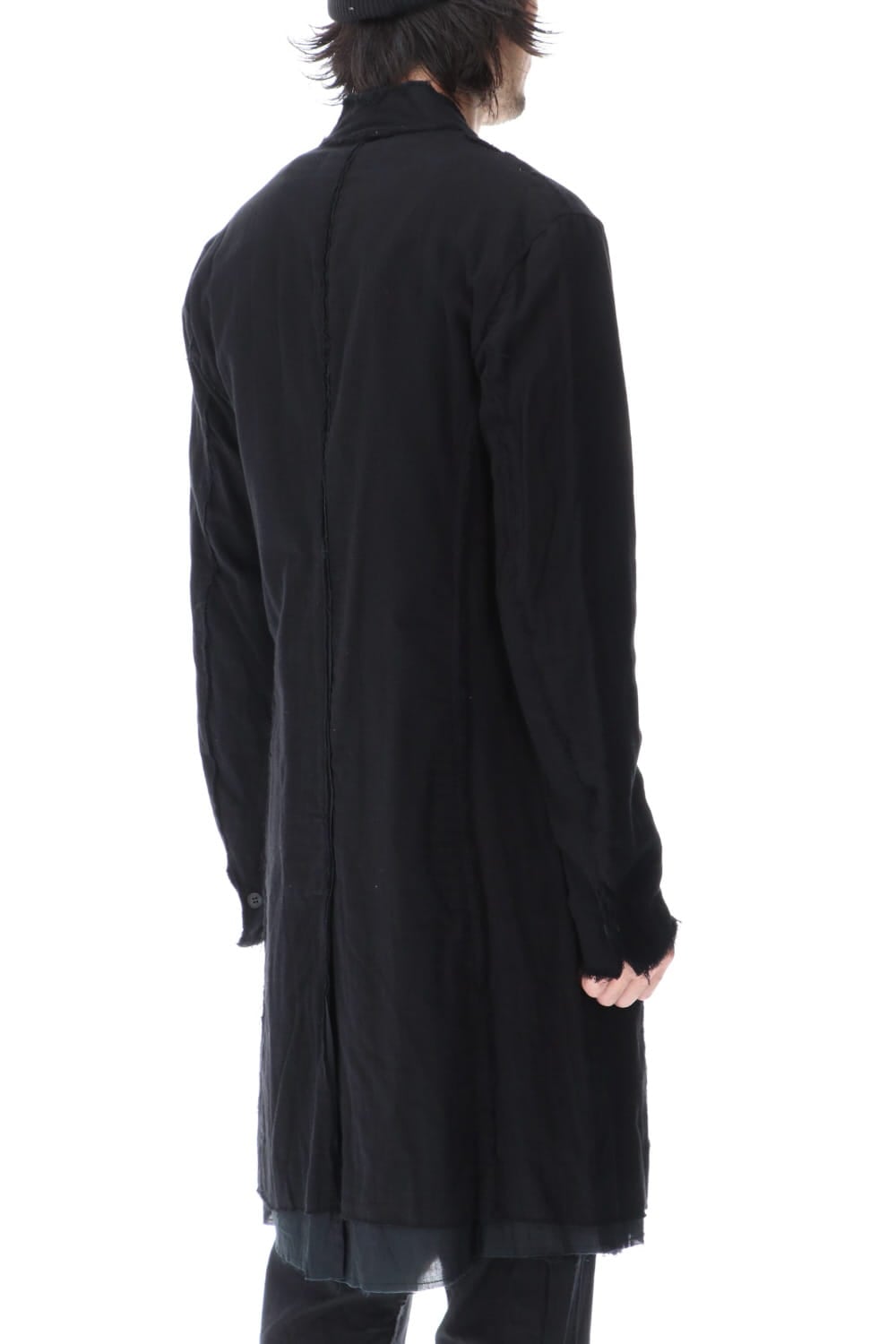 Layered Long Jacket Black/Black