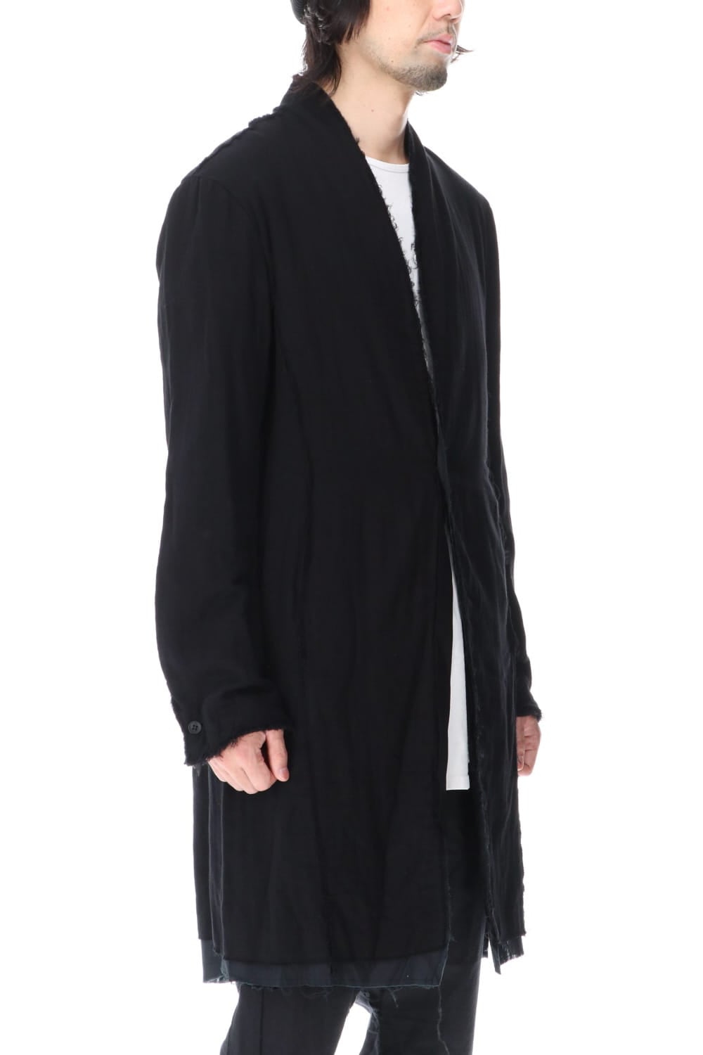 Layered Long Jacket Black/Black