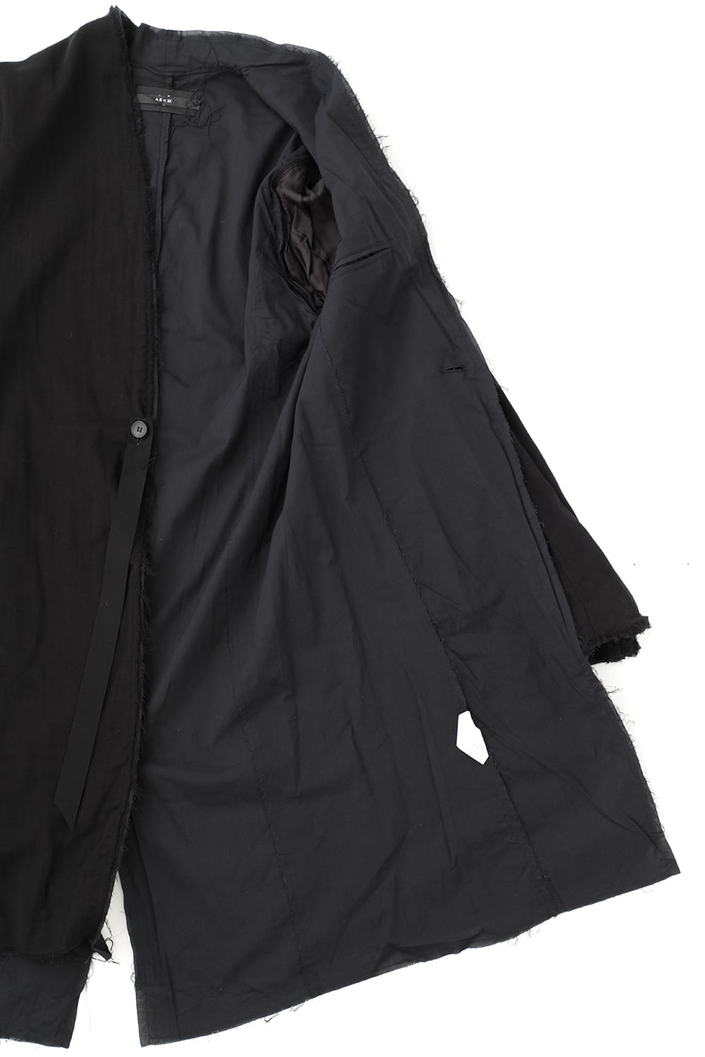 Layered Long Jacket Black/Black