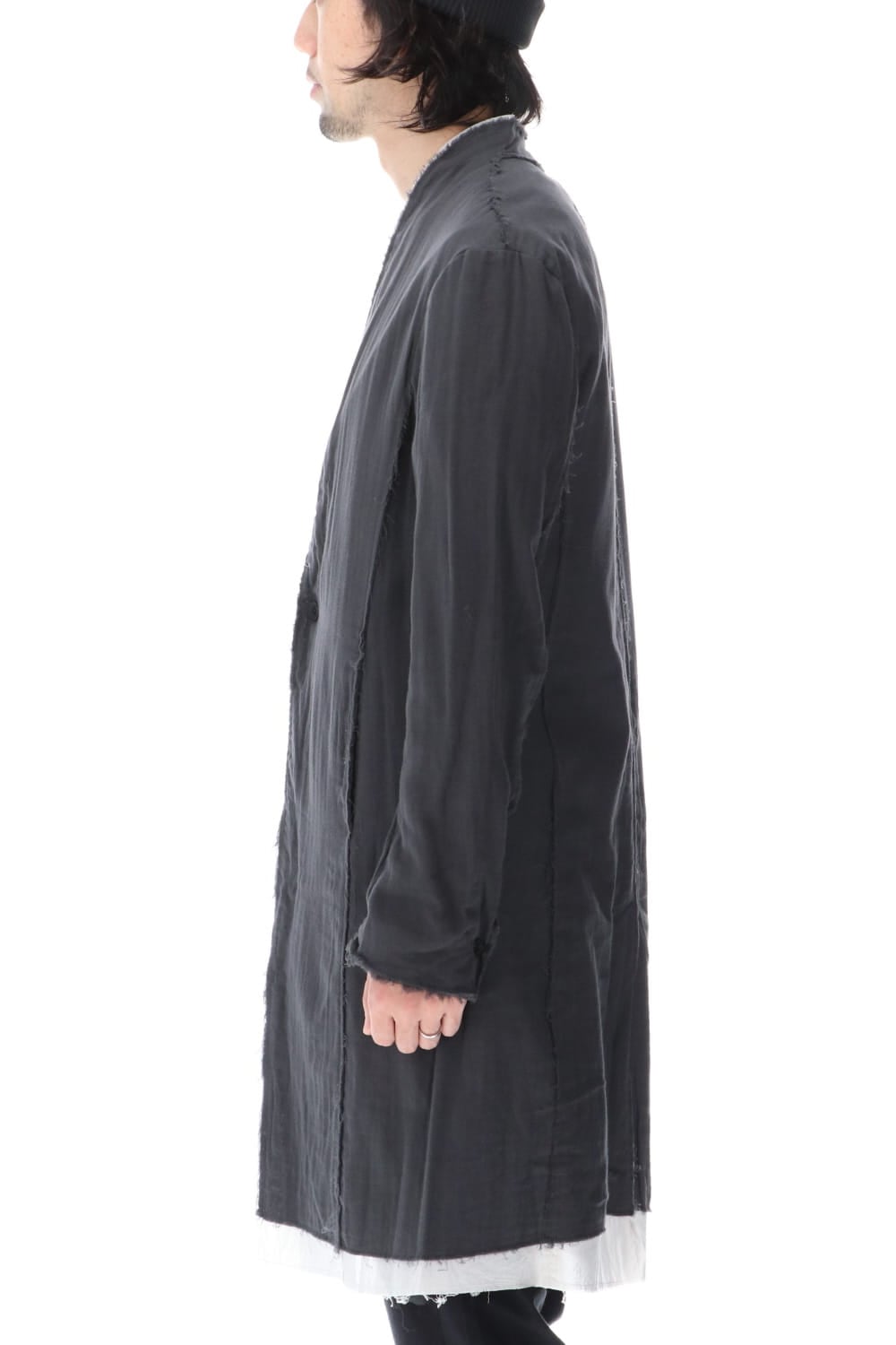 Layered Long Jacket D.Gray/L.Gray