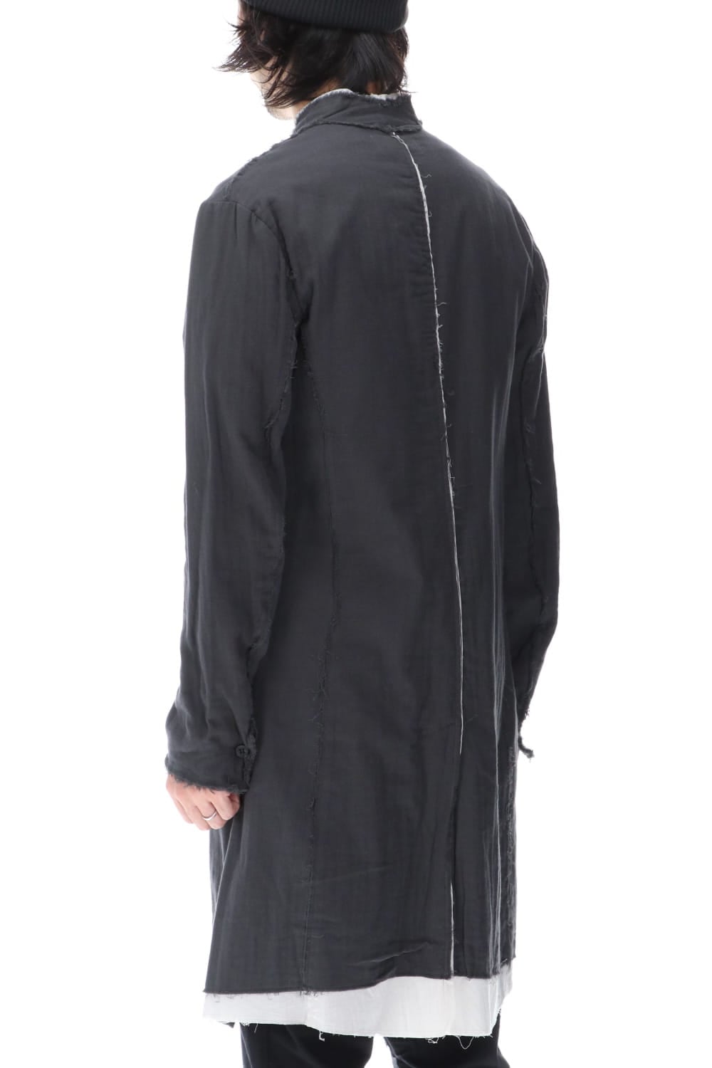 Layered Long Jacket D.Gray/L.Gray