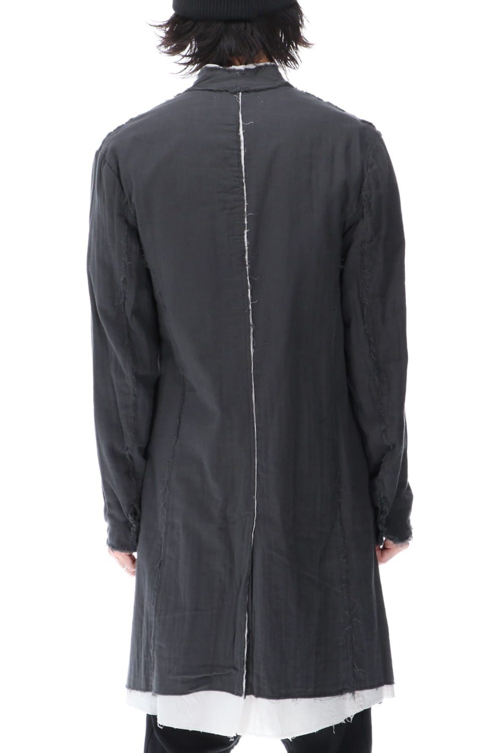 Layered Long Jacket D.Gray/L.Gray