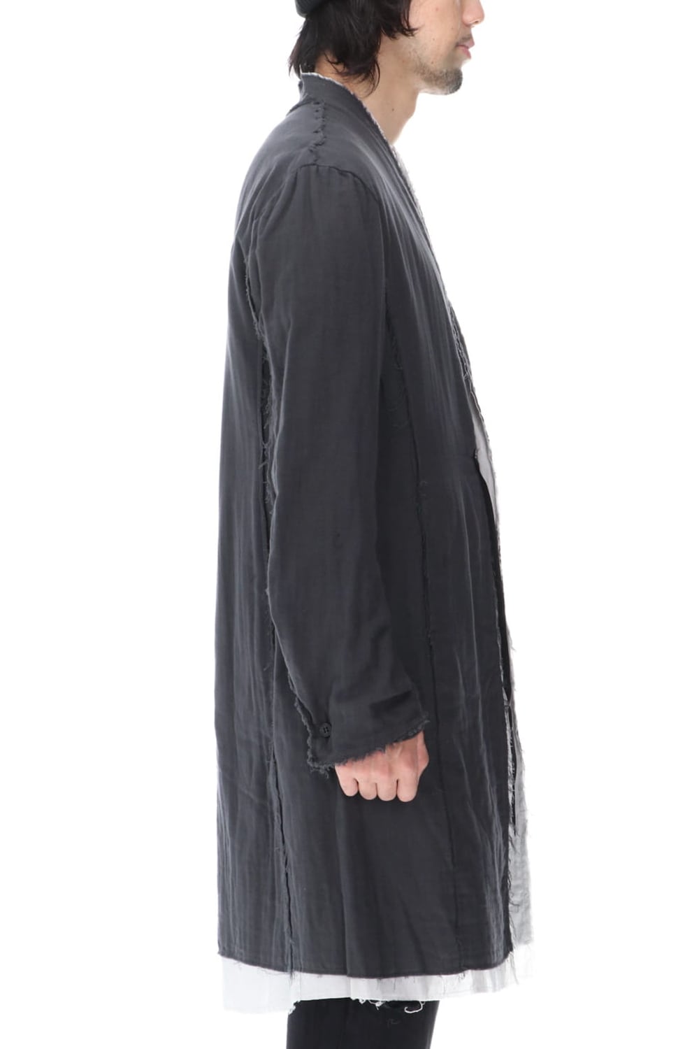 Layered Long Jacket D.Gray/L.Gray