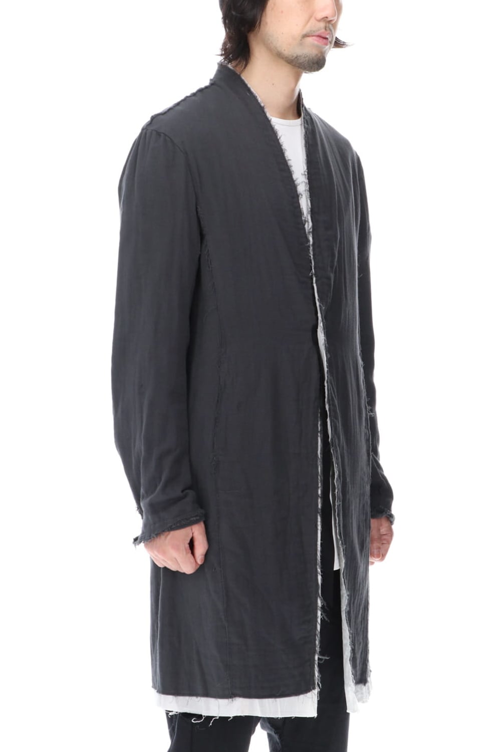Layered Long Jacket D.Gray/L.Gray