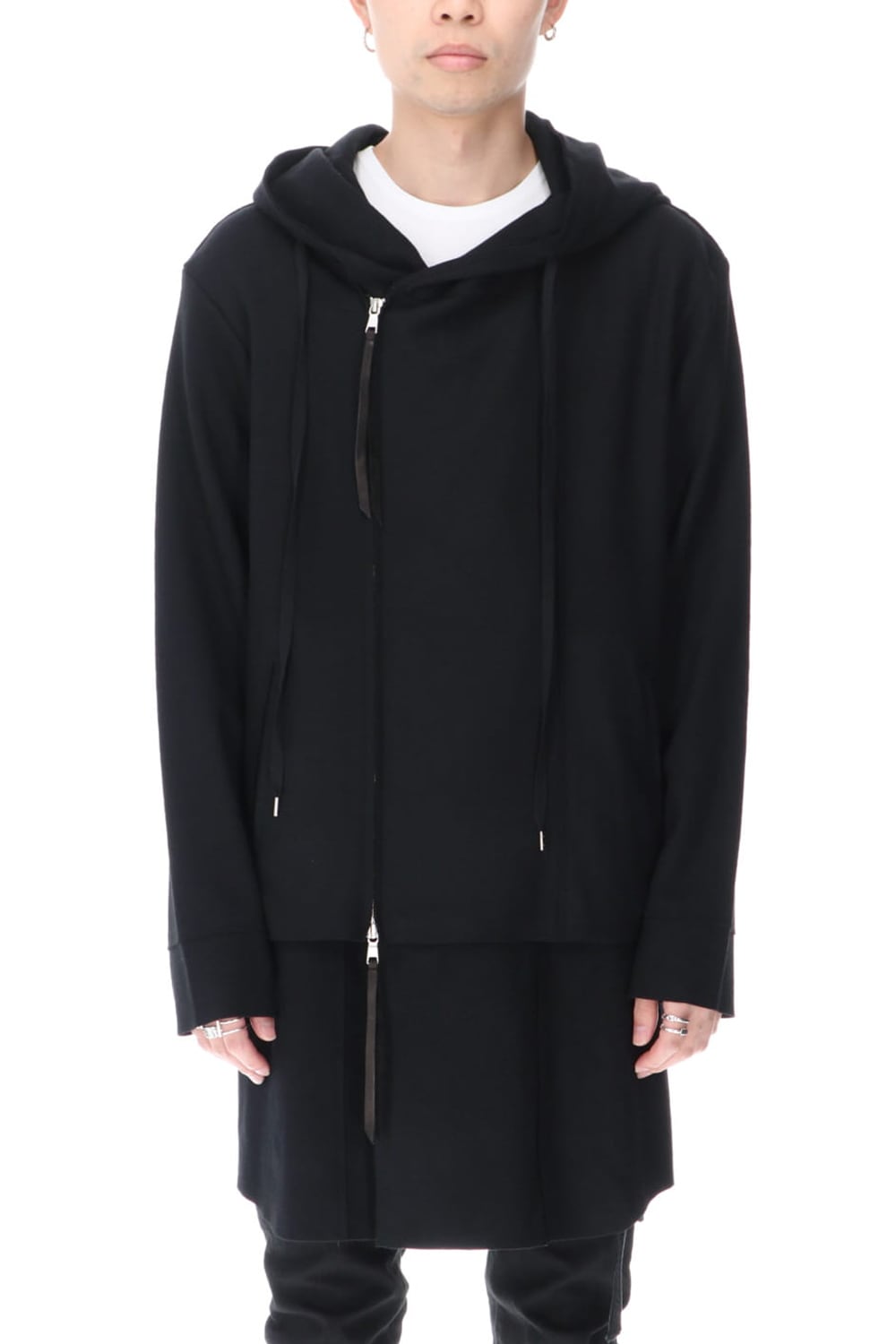Layered Hoodie Coat