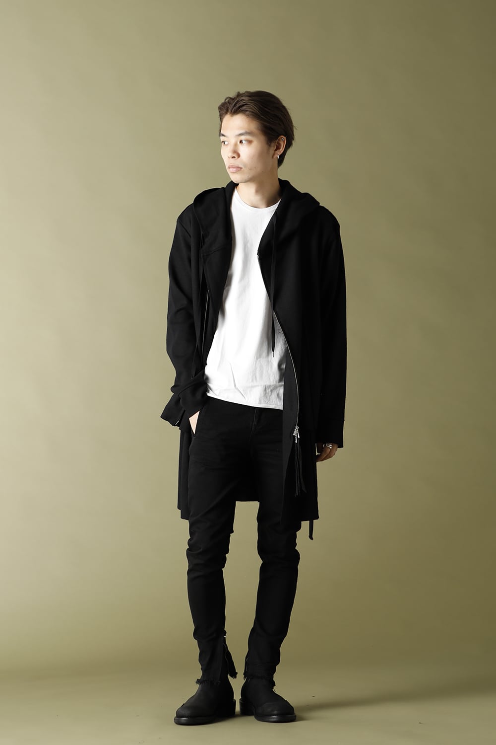 Layered Hoodie Coat