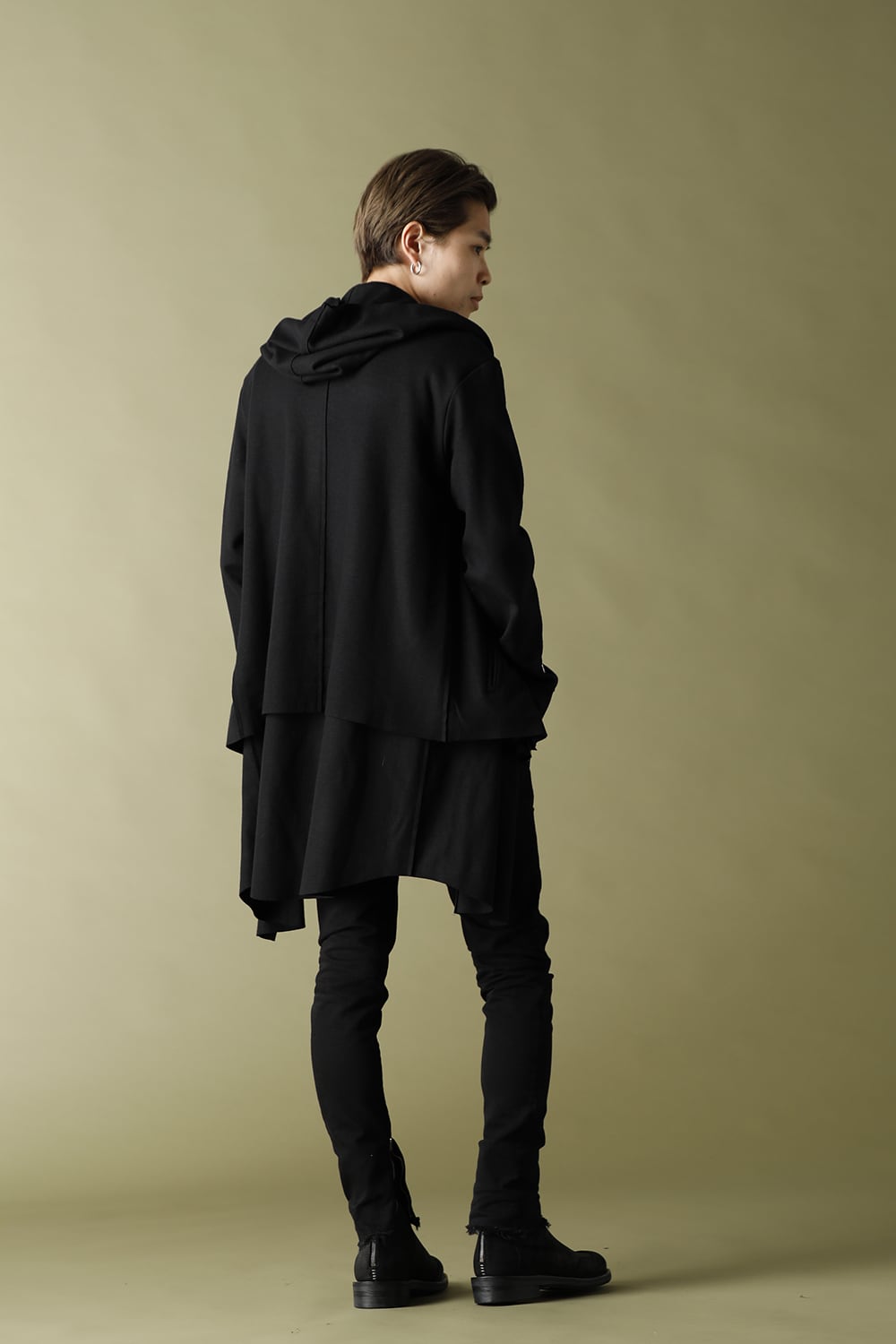 Layered Hoodie Coat