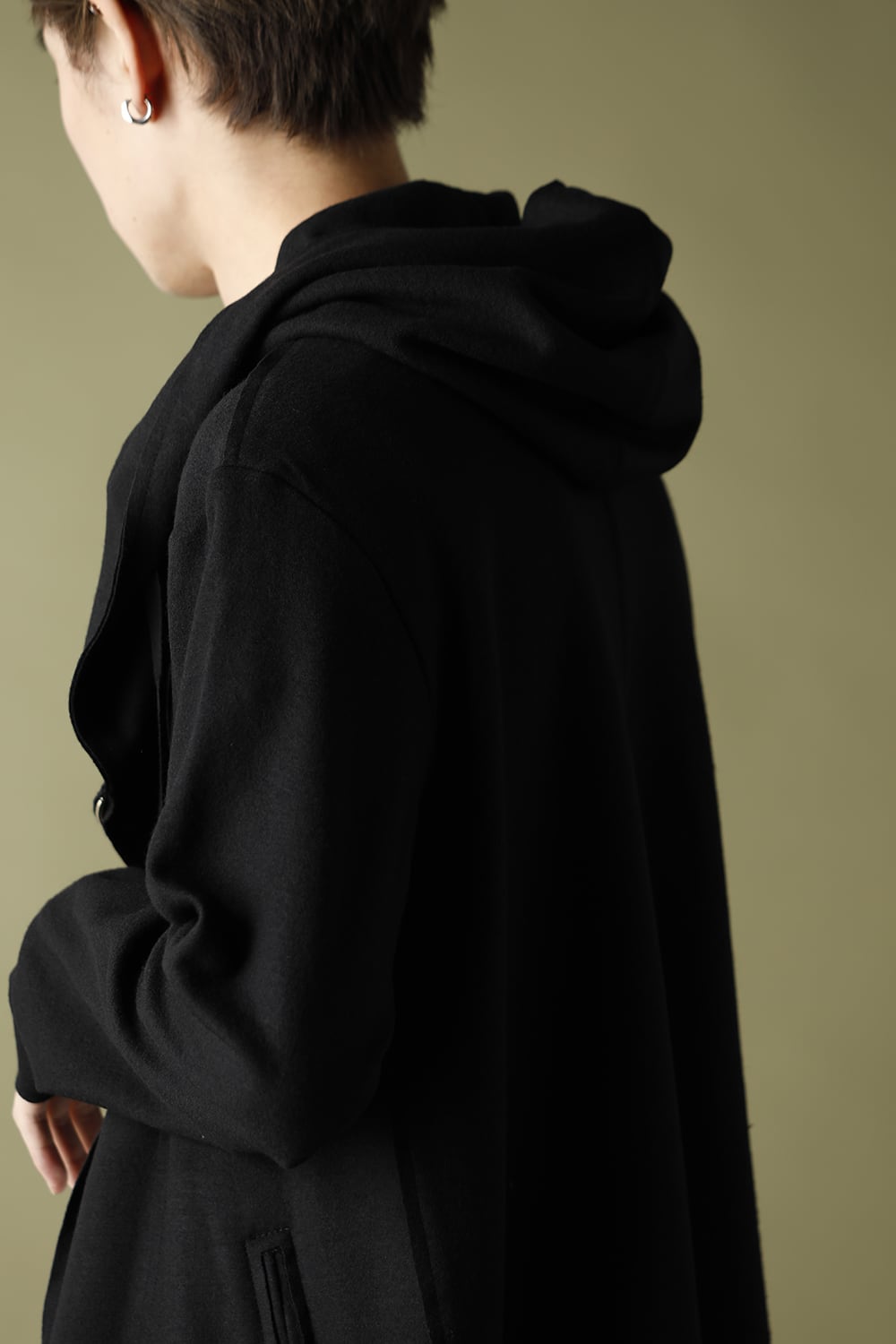 Layered Hoodie Coat