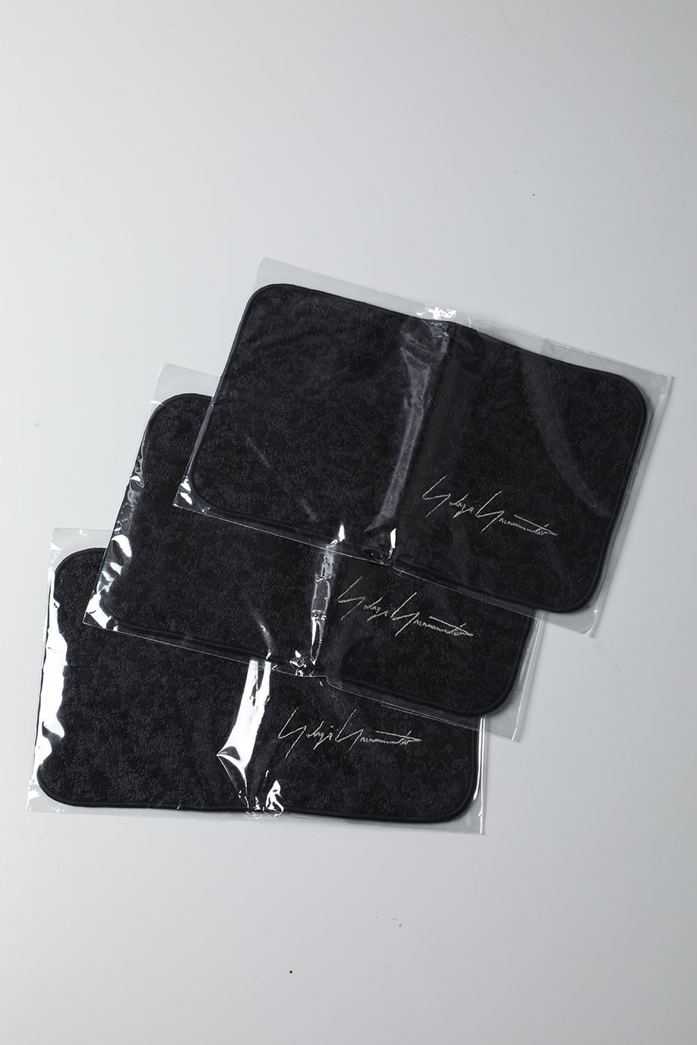 LP タオル ハンカチ セット ブラック×グレー