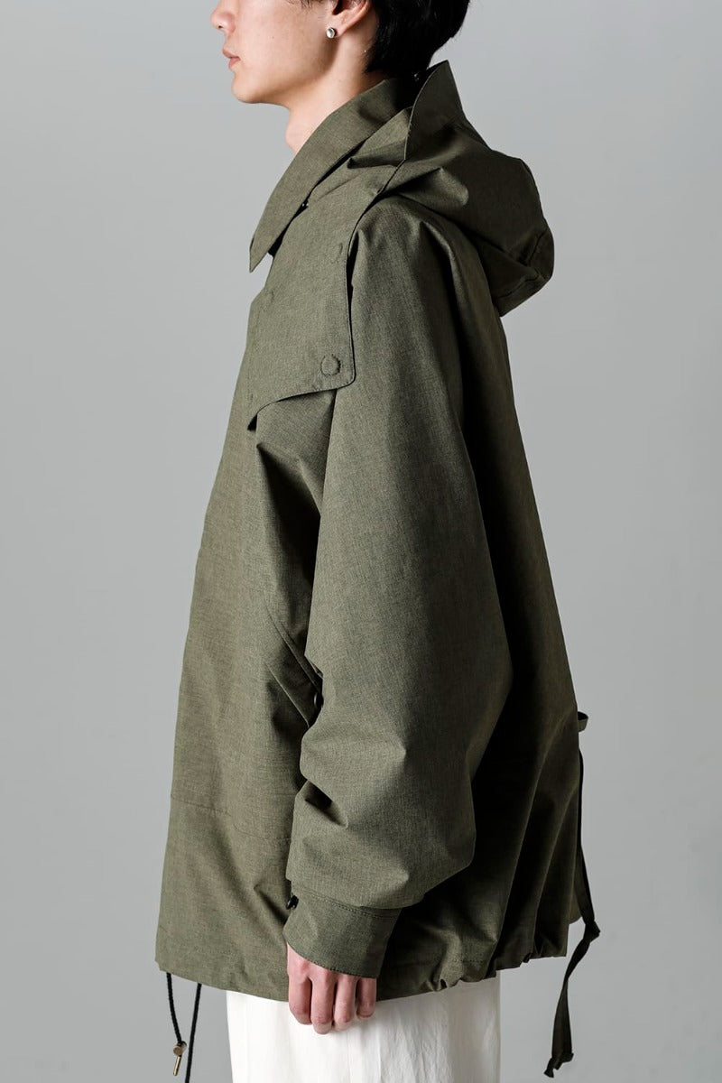 Harmattan Unisex Cropped Melange Army Green