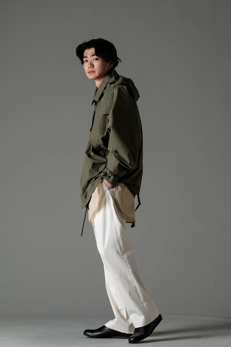 Harmattan Unisex Cropped Melange Army Green