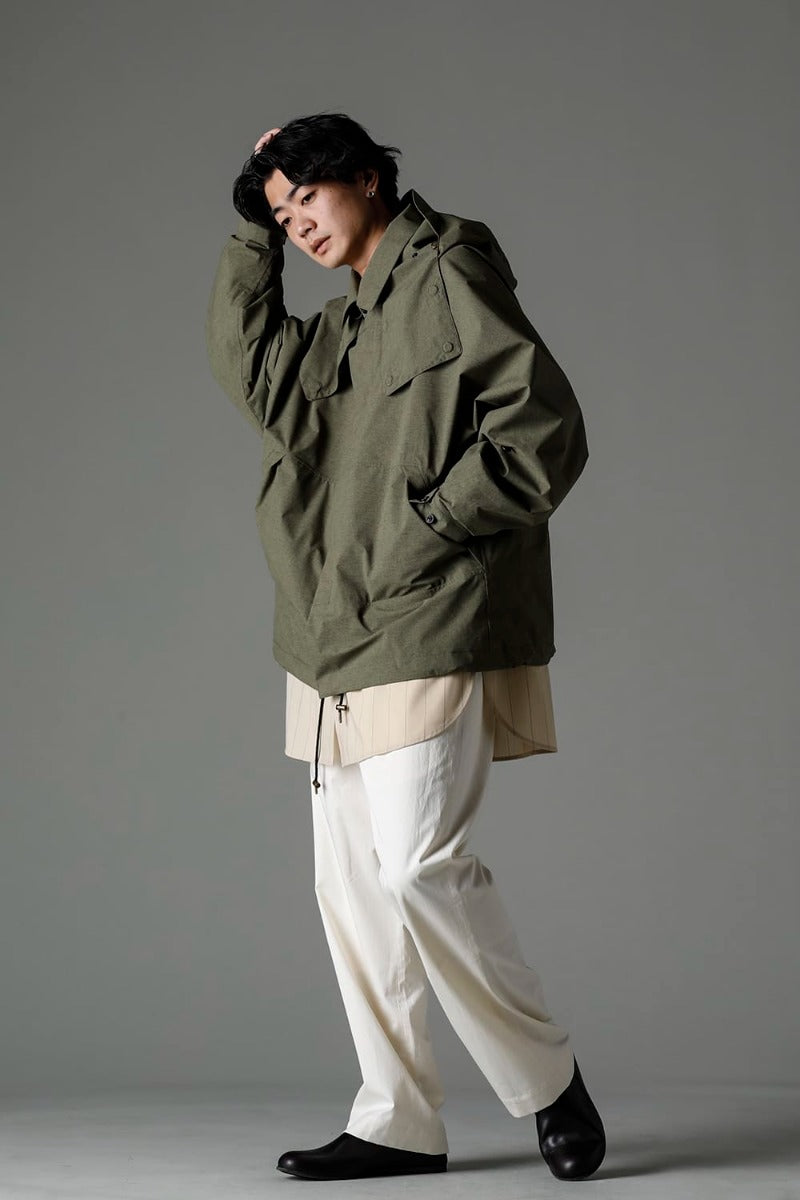 Harmattan Unisex Cropped Melange Army Green