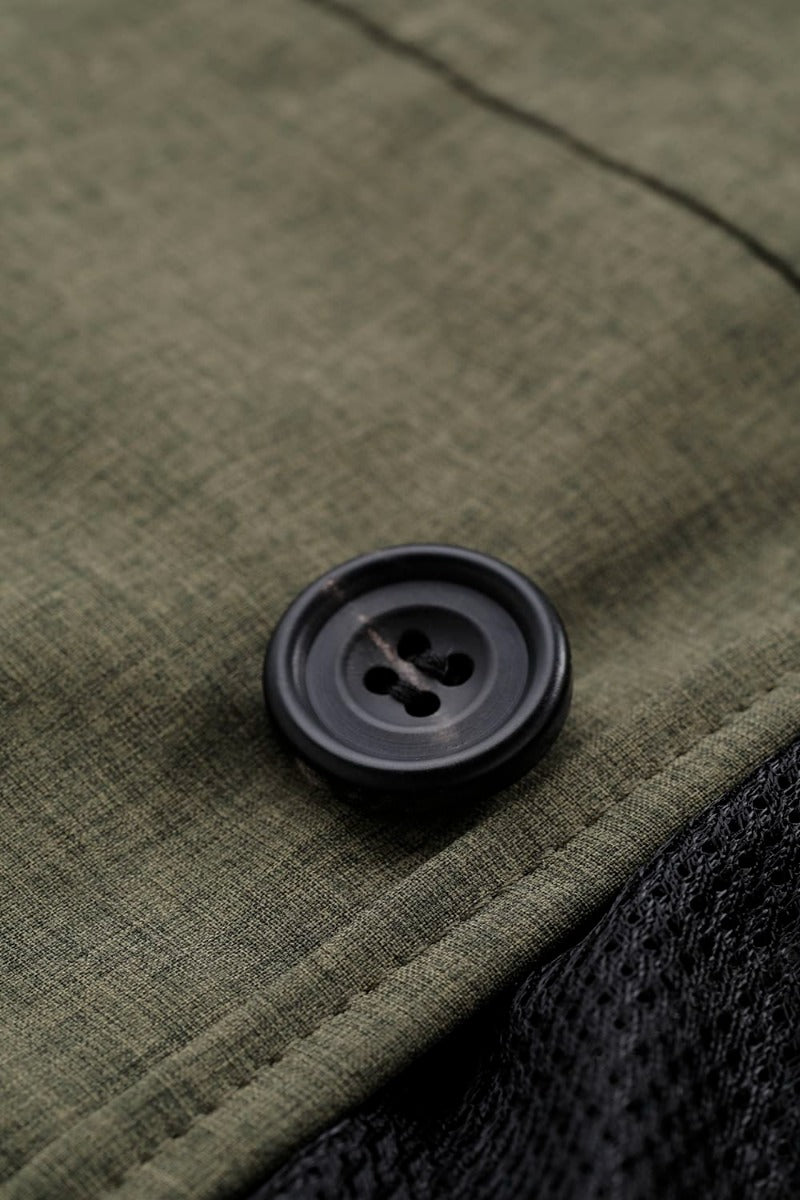 Harmattan Unisex Cropped Melange Army Green