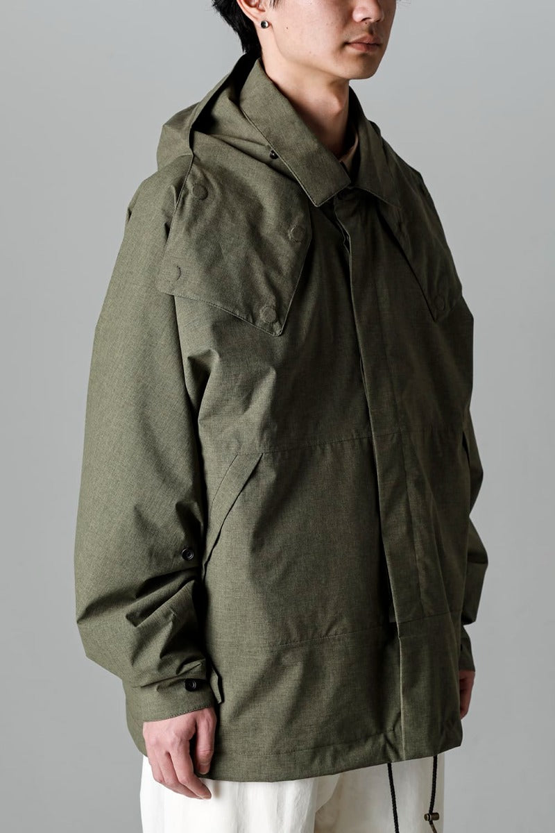 Harmattan Unisex Cropped Melange Army Green