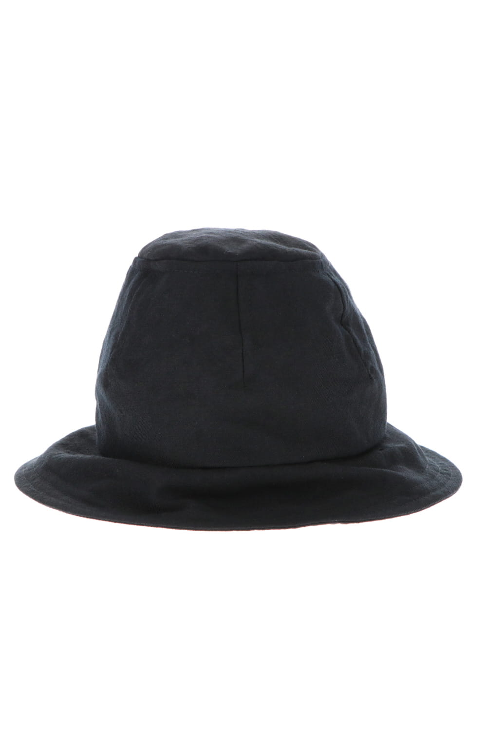 Hat Black Wool Linen Twill