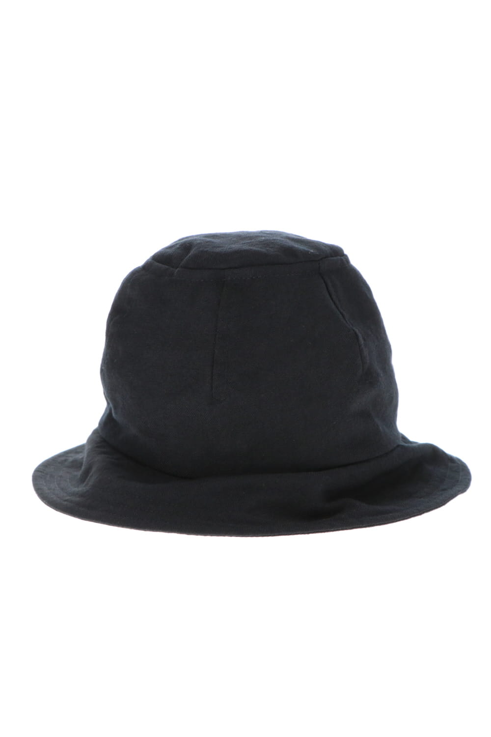 Hat Black Wool Linen Twill