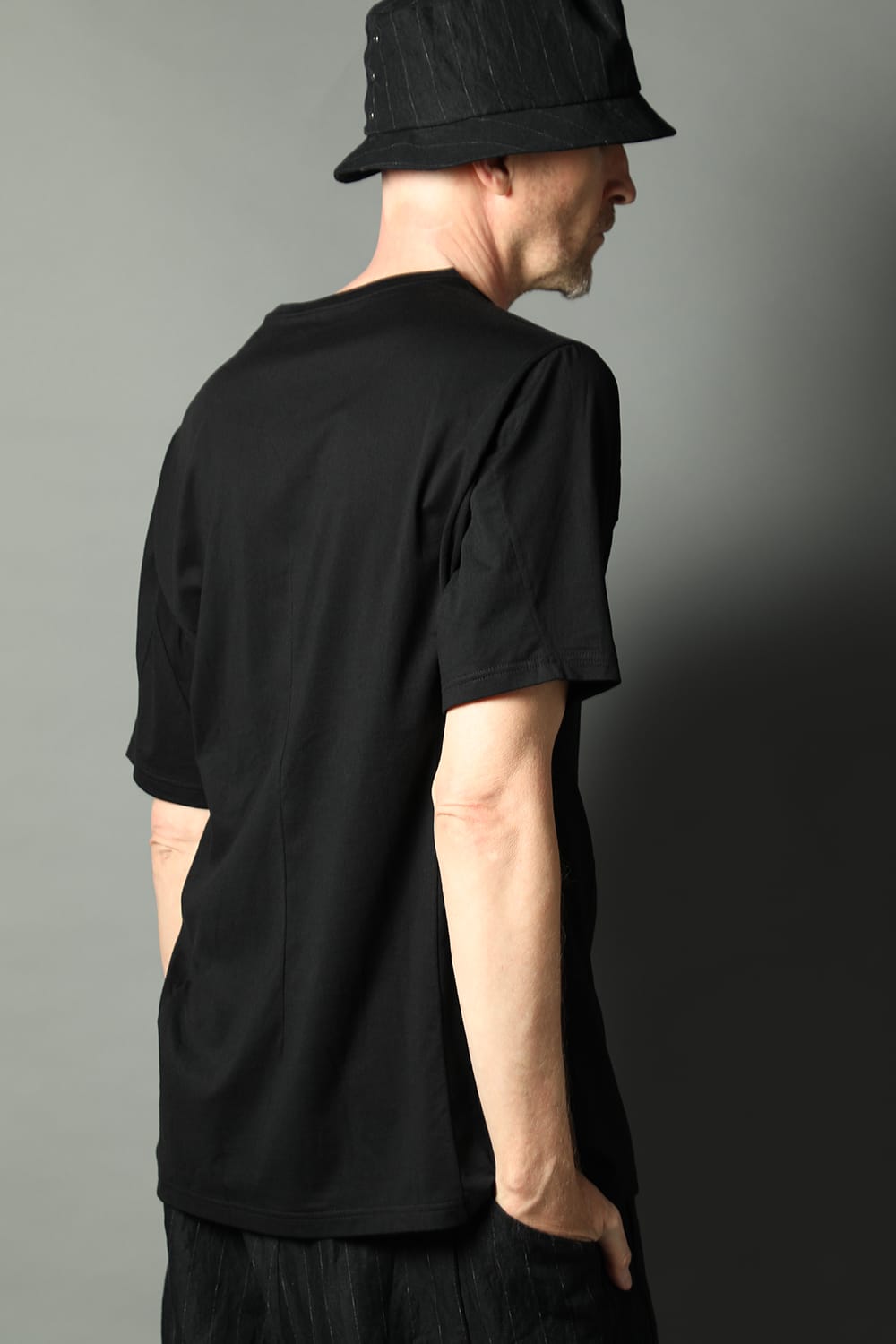 Short sleeve egyptian cotton jersey ( SUVIN )  Black