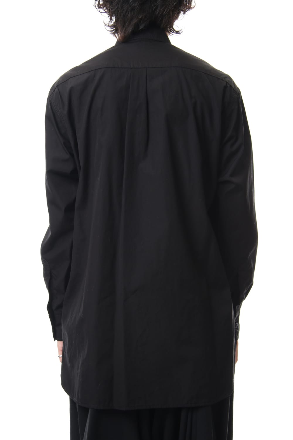 Front Switching Broad cloth Blouse Black