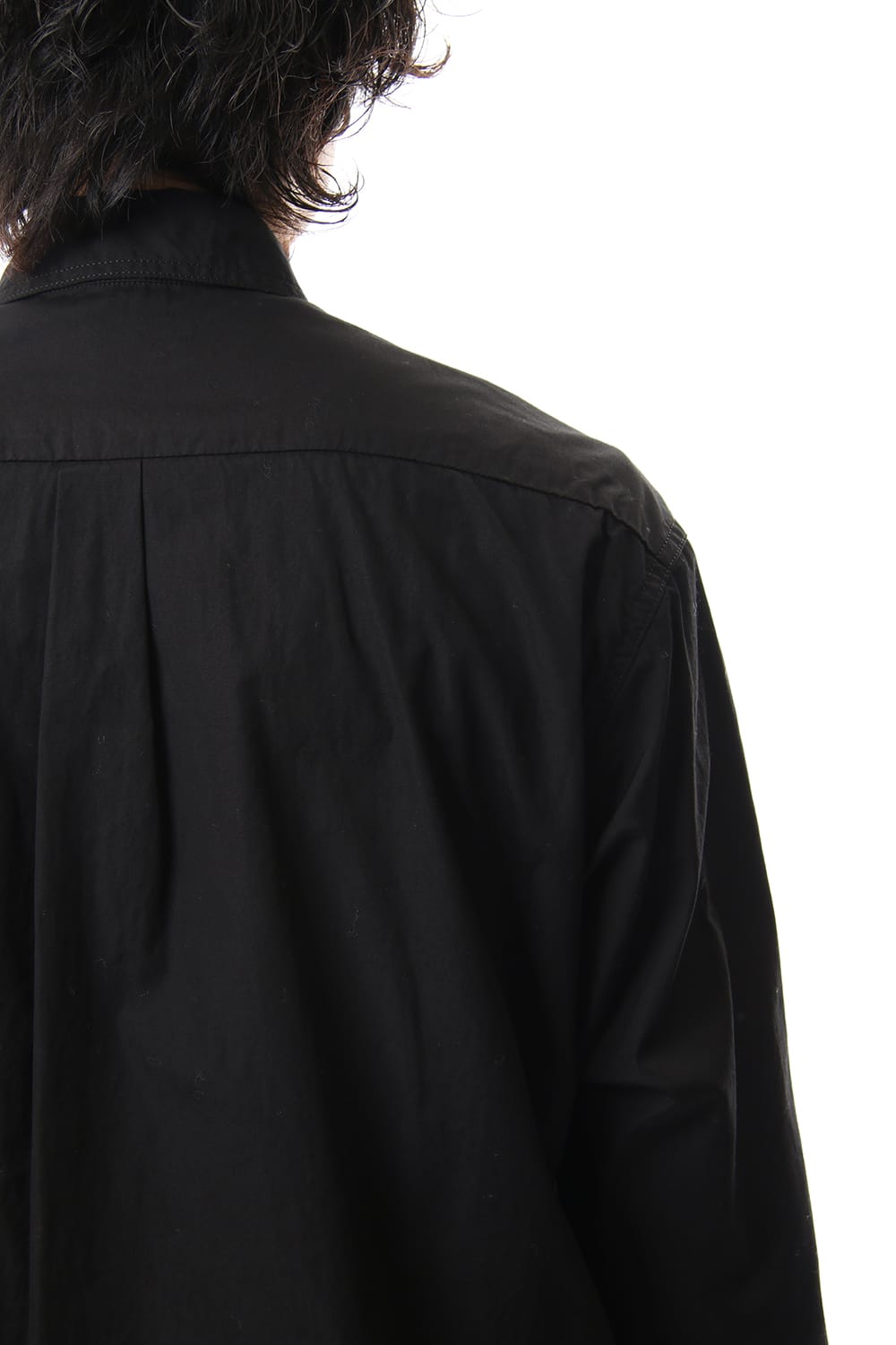 Front Switching Broad cloth Blouse Black