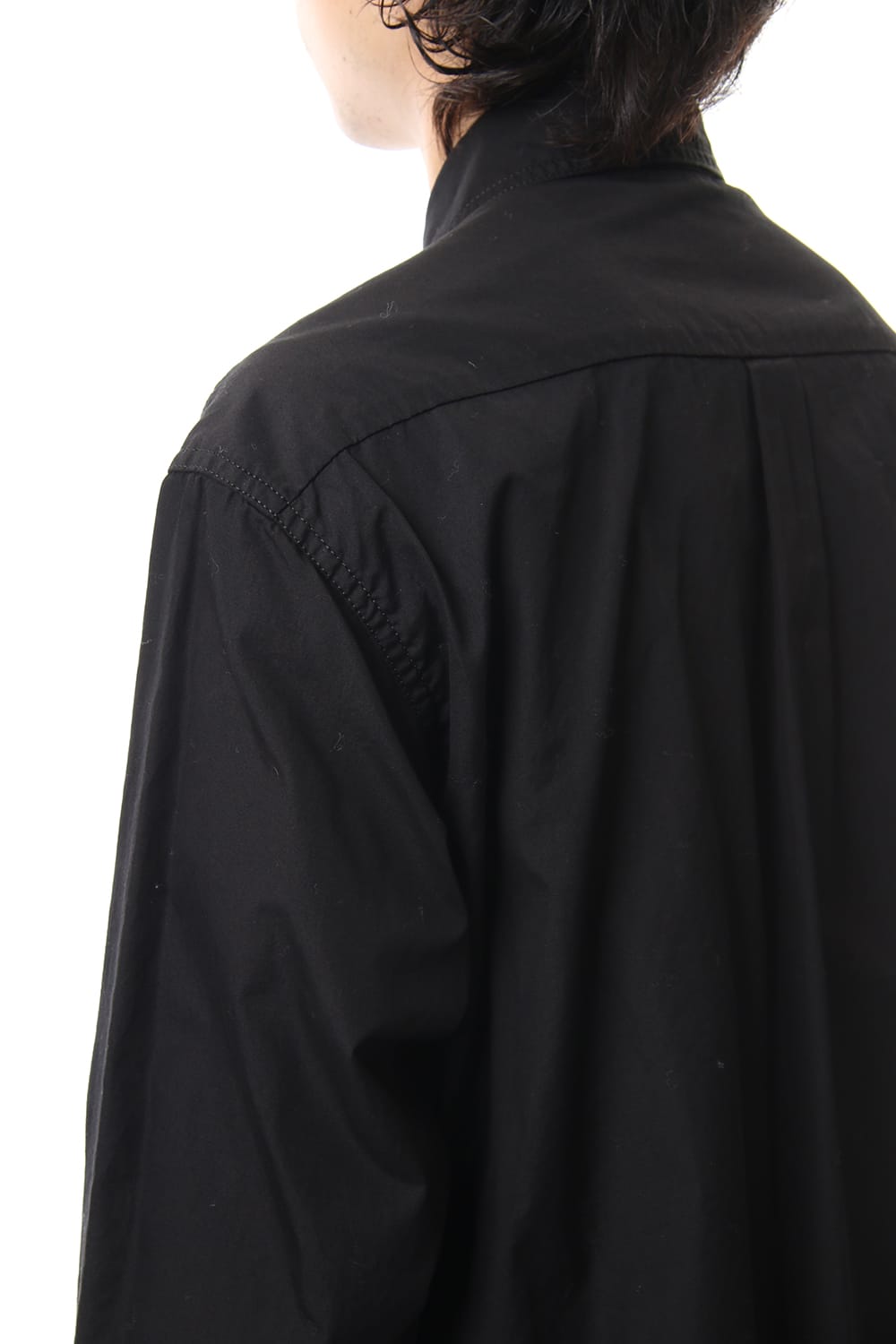 Front Switching Broad cloth Blouse Black