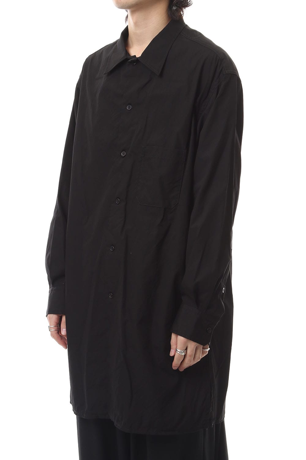 Open collar Broad cloth Blouse