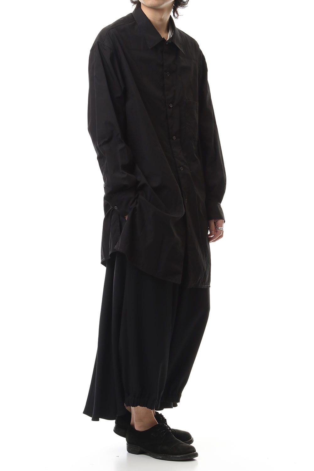 Open collar Broad cloth Blouse