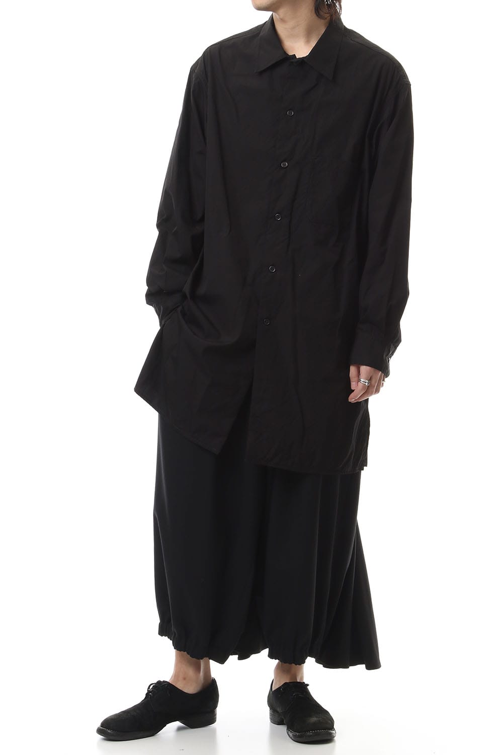 Open collar Broad cloth Blouse