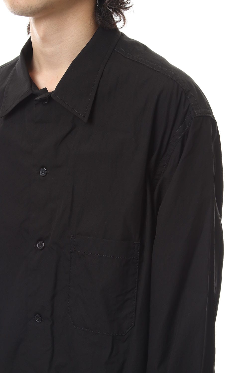 Open collar Broad cloth Blouse