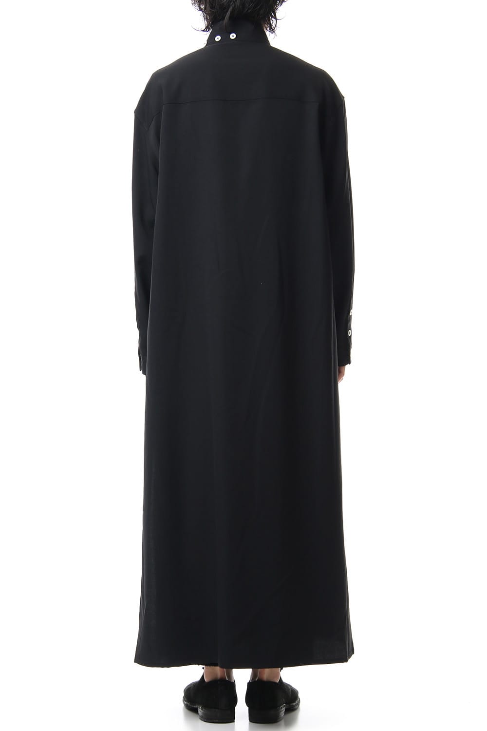 Gabardine Stand Collar Blouse