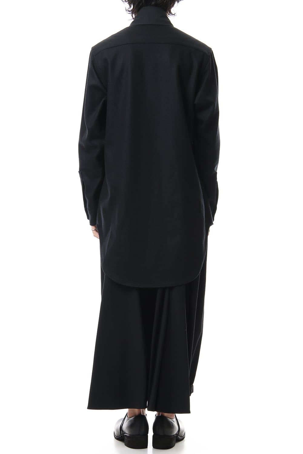 Scale EmbroideryScarf Collar Blouse