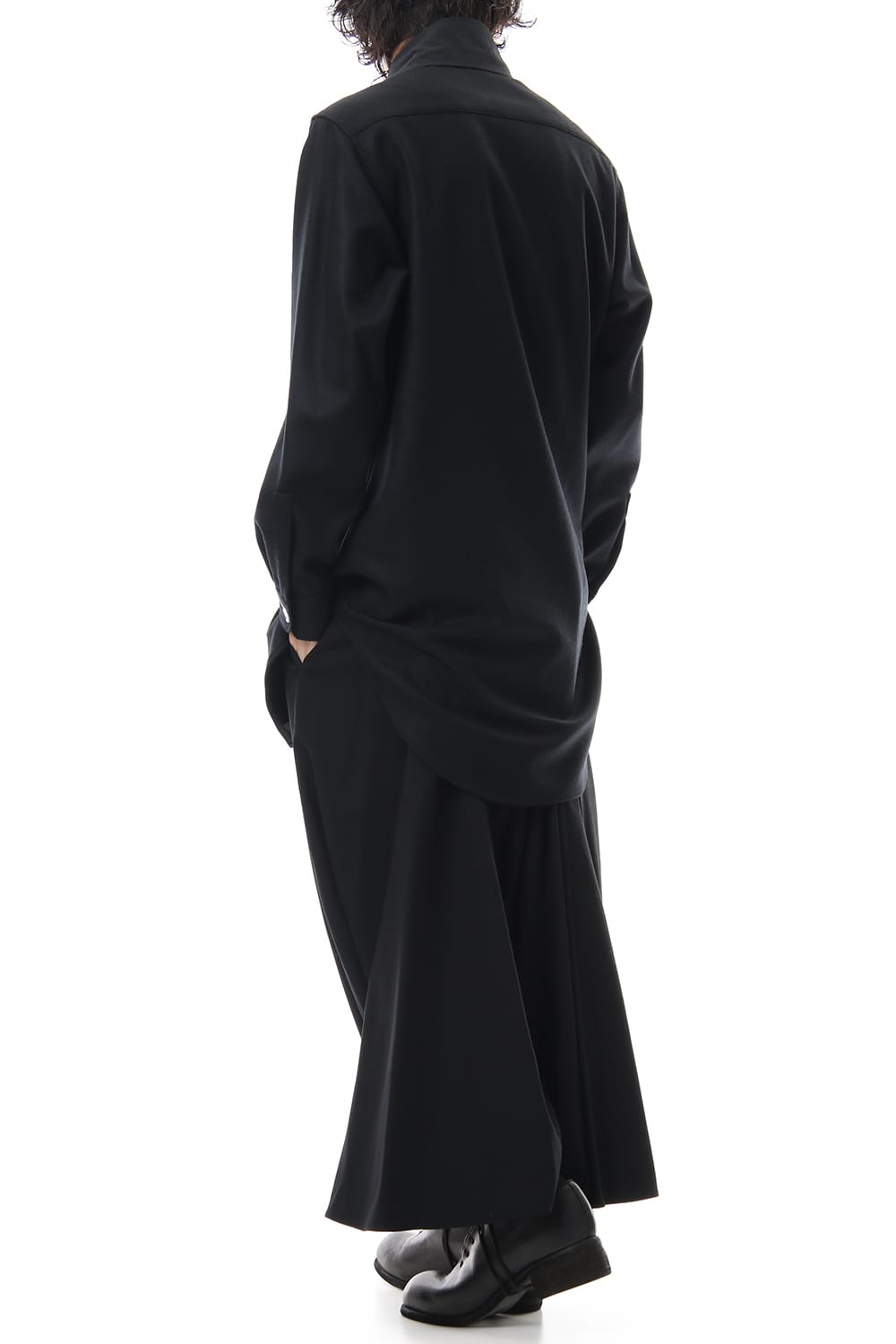 Scale EmbroideryScarf Collar Blouse