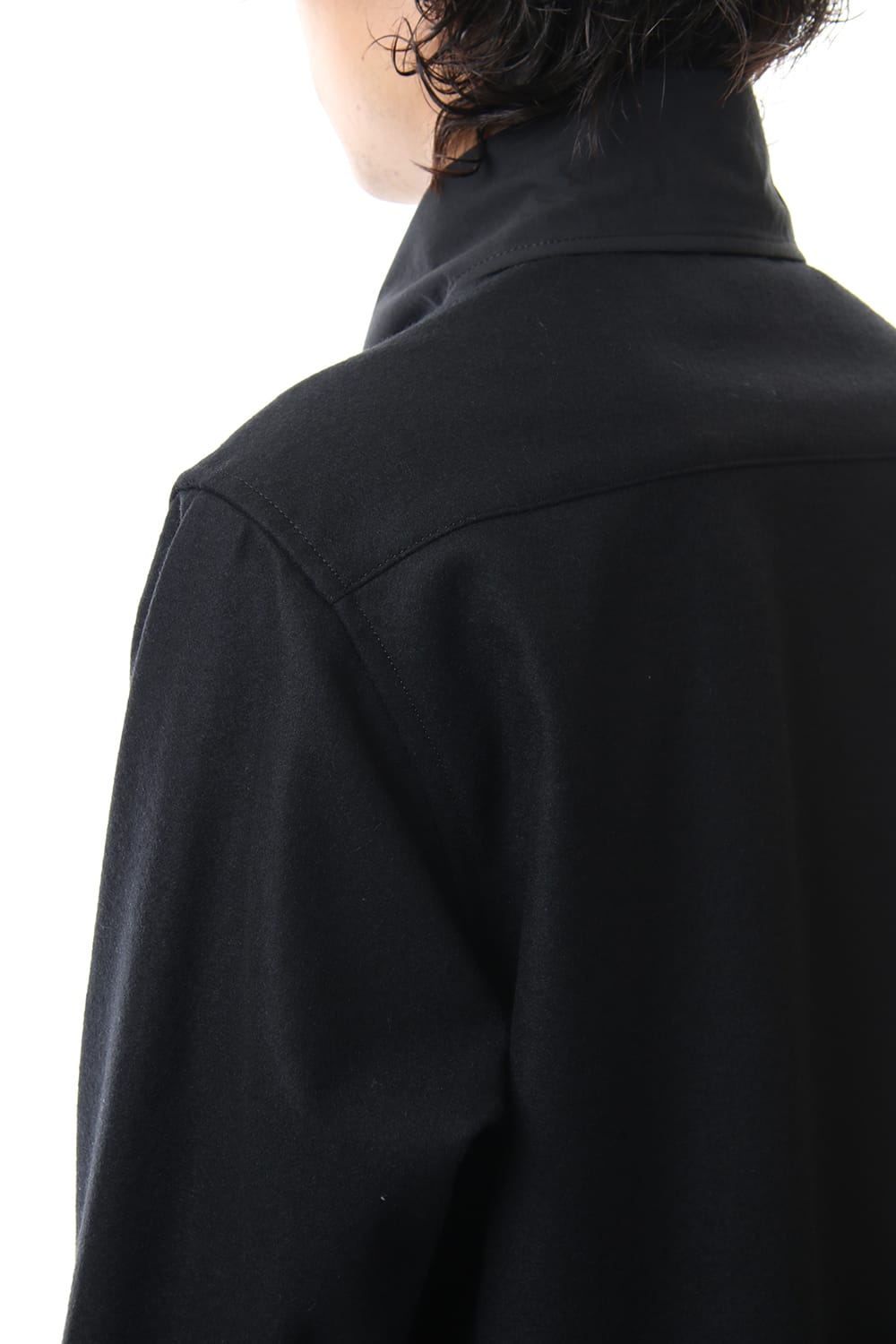 Scale EmbroideryScarf Collar Blouse