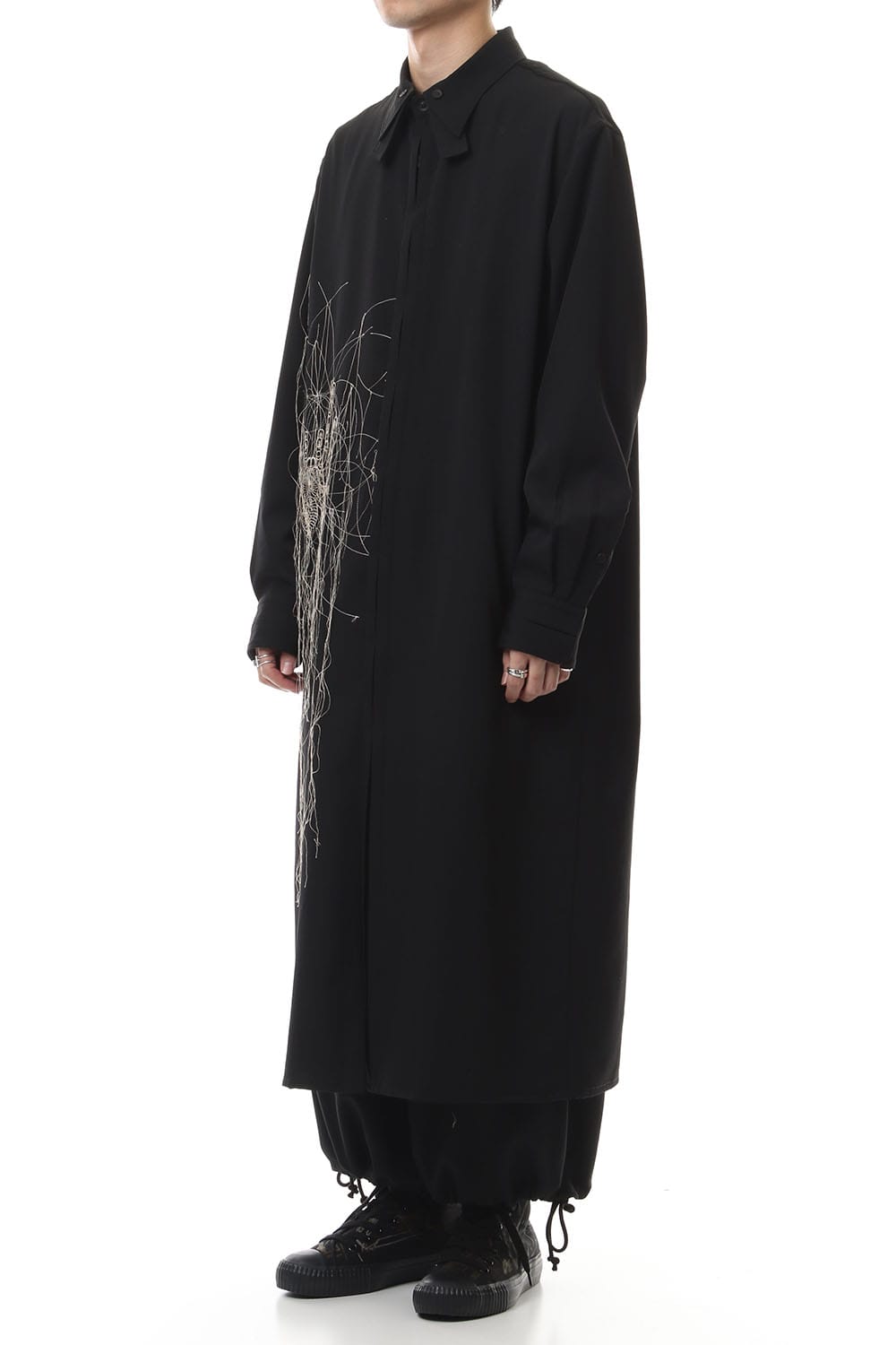 Fly front Long Blouse