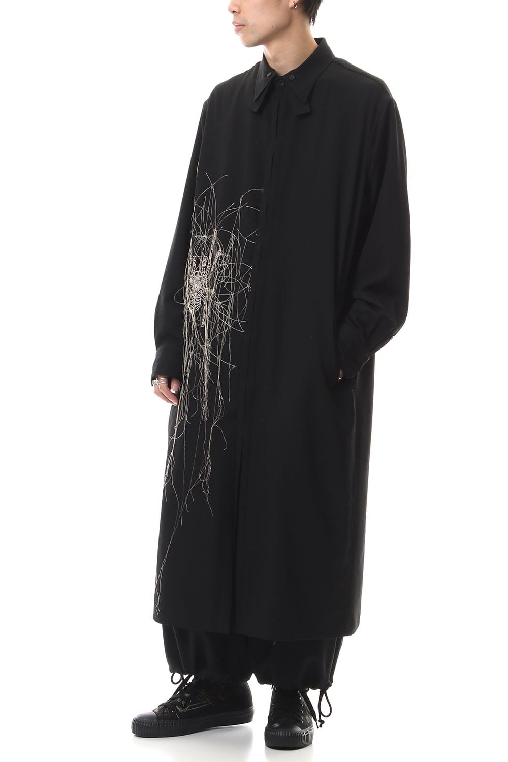 Fly front Long Blouse