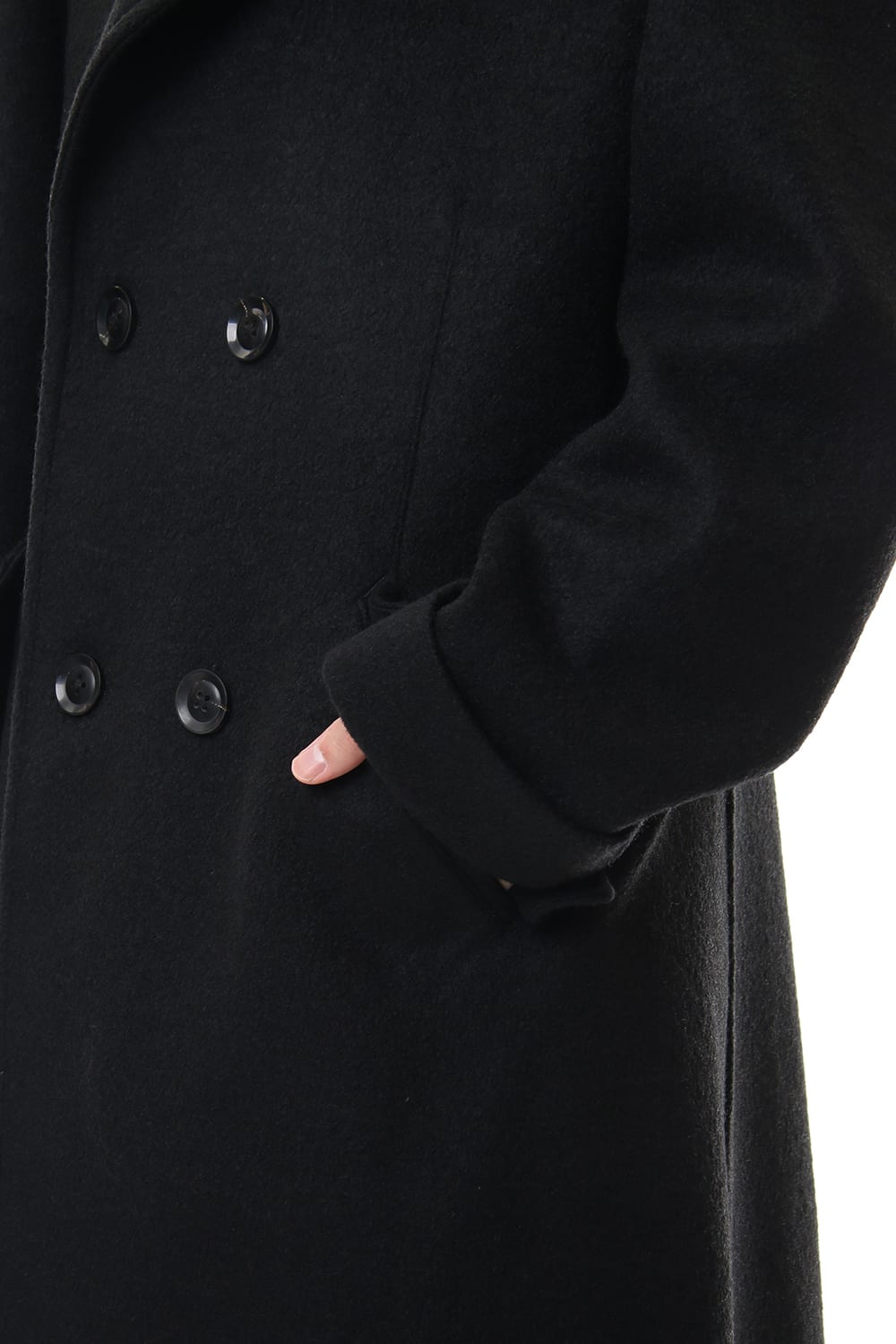 Double Breasted Shawl Collar Coat