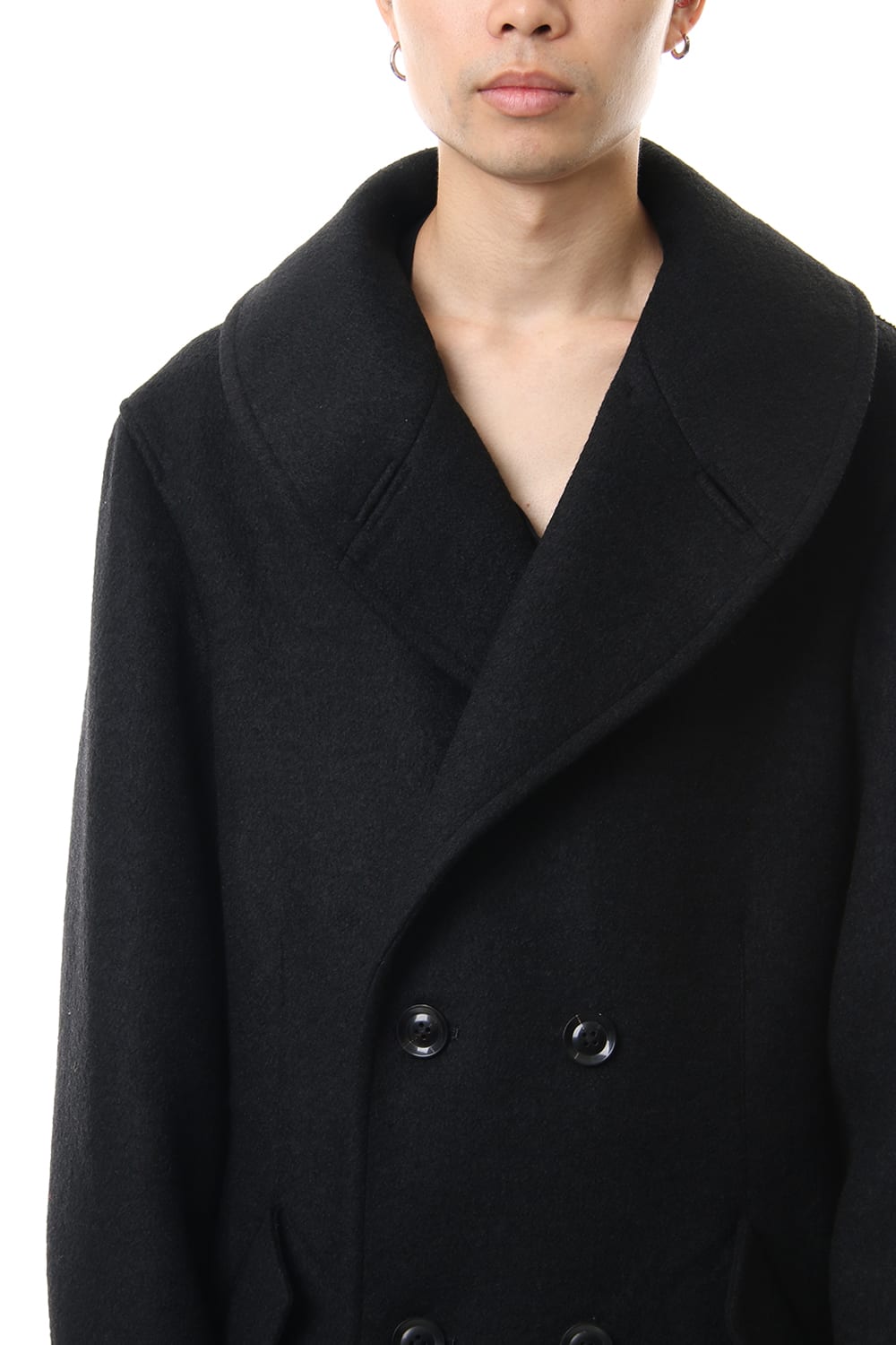 Double Breasted Shawl Collar Coat