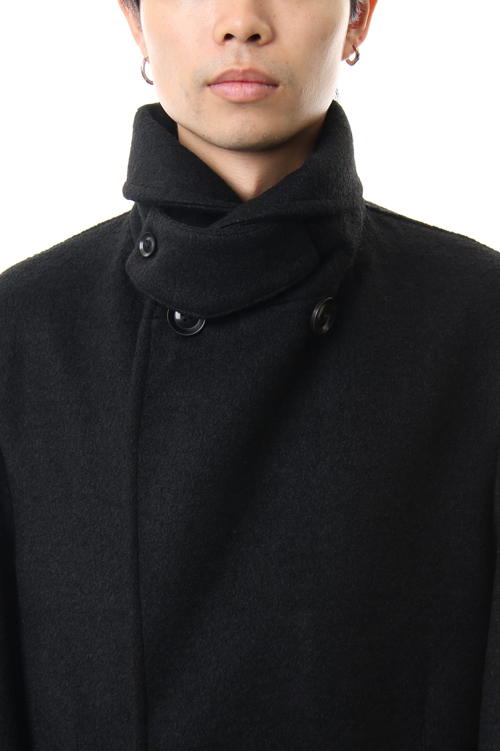 Double Breasted Shawl Collar Coat