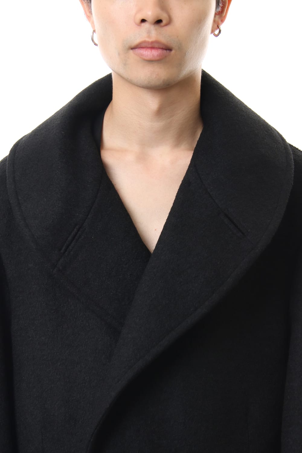 Double Breasted Shawl Collar Coat
