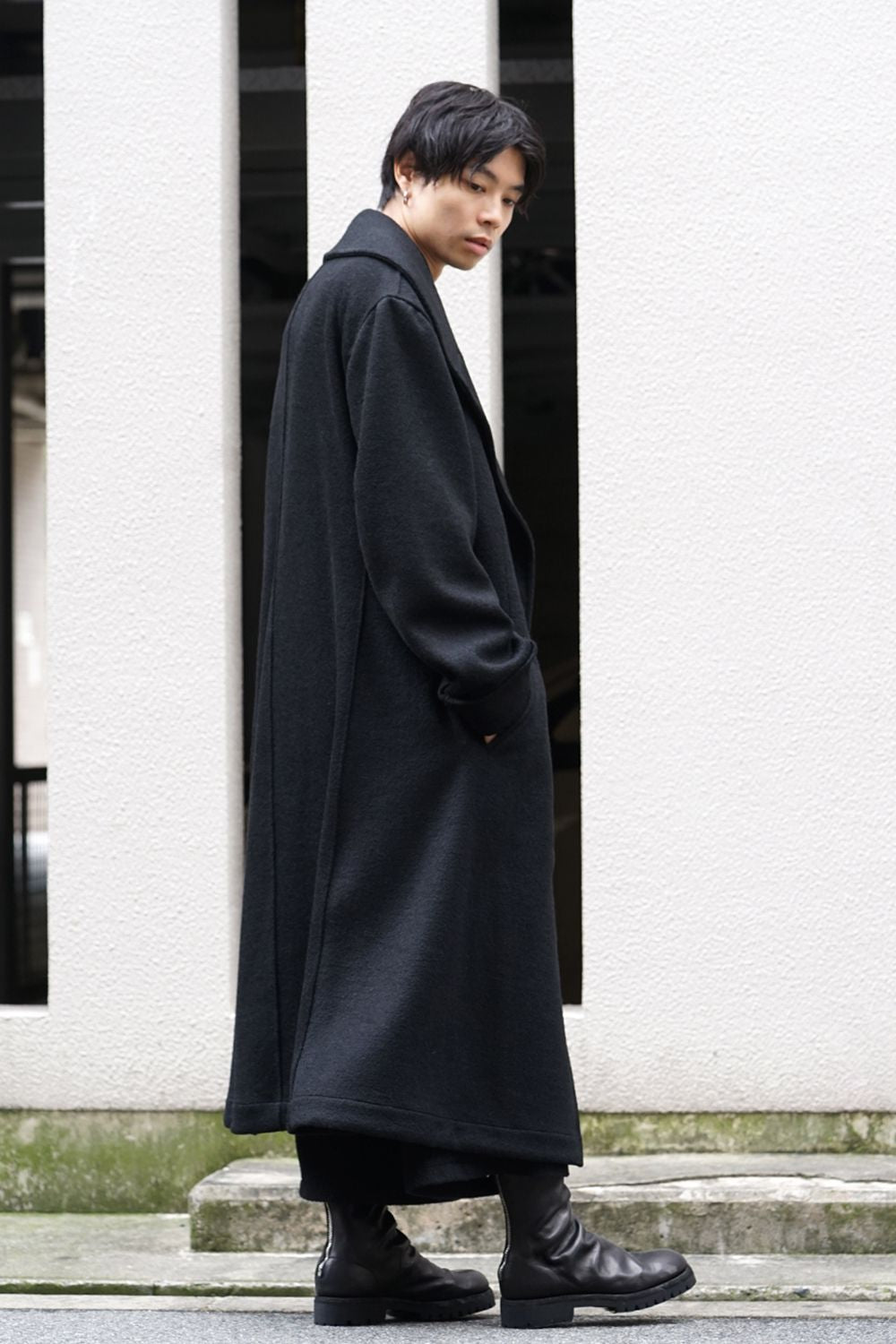 Double Breasted Shawl Collar Coat