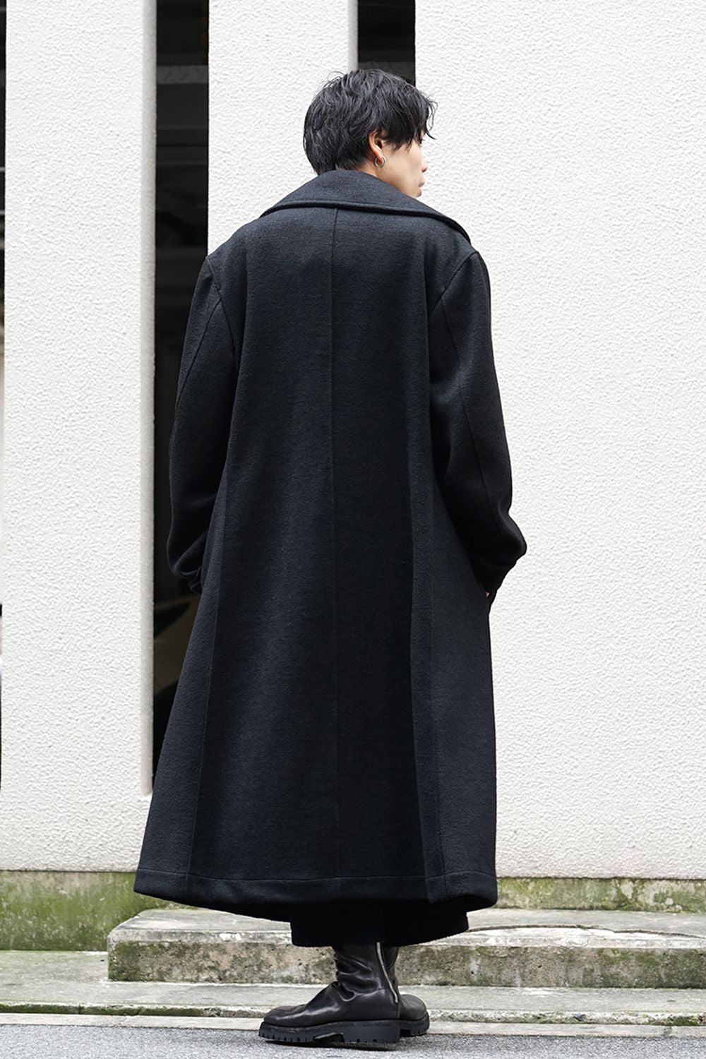 Double Breasted Shawl Collar Coat