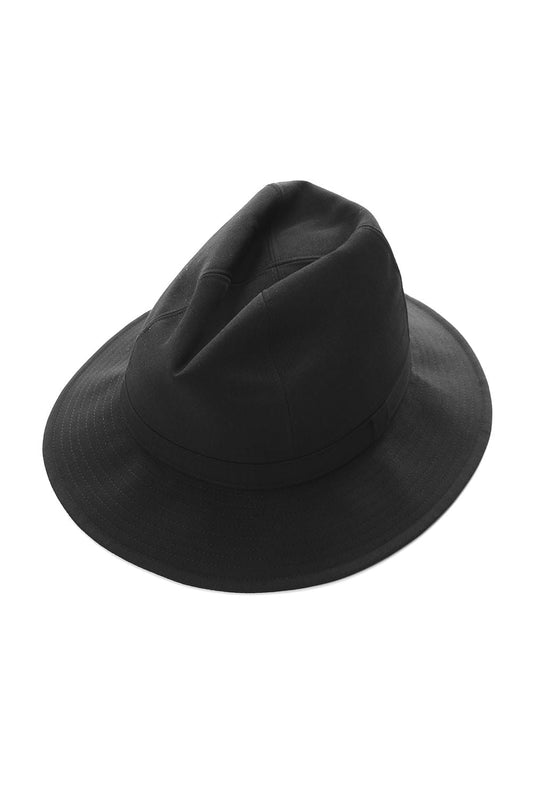 Wrinkled Gabardine Fedora hat