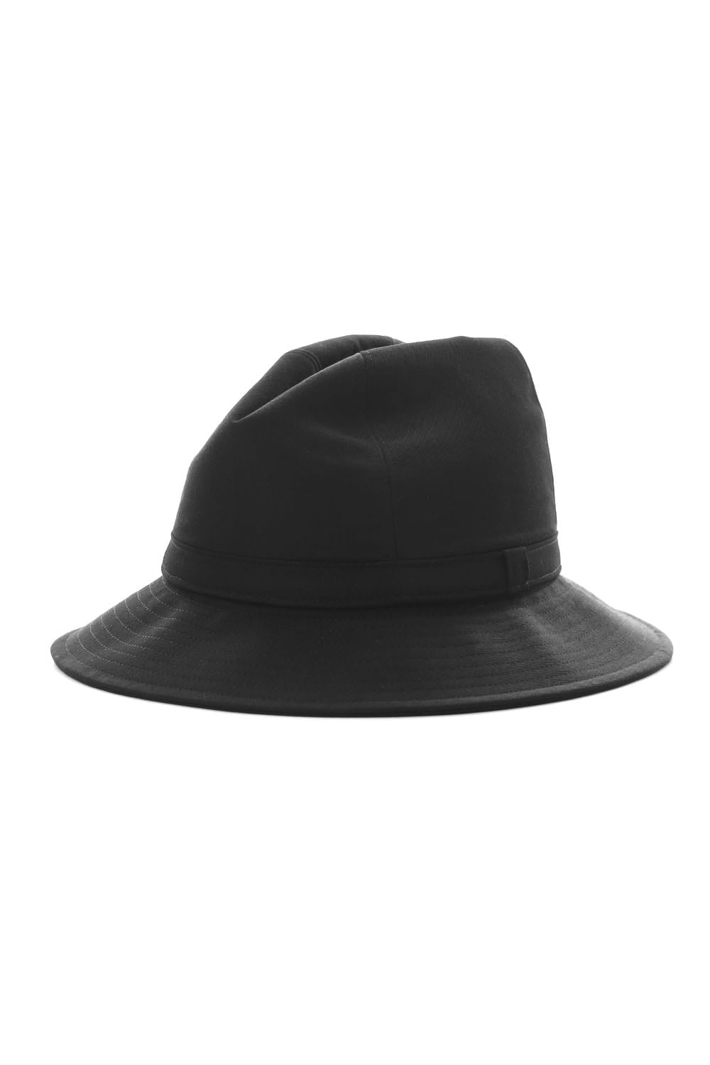 Wrinkled Gabardine Fedora hat