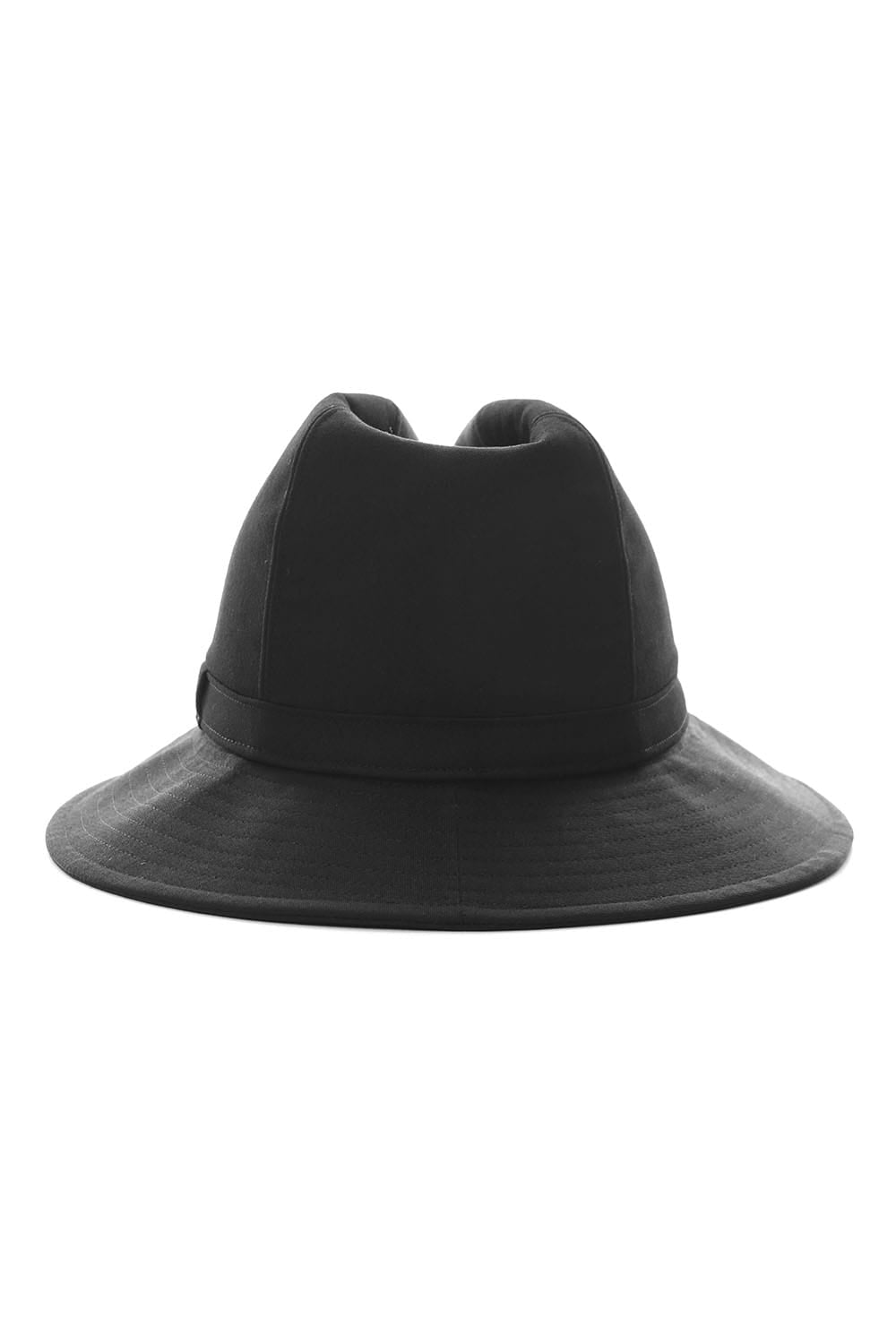 Wrinkled Gabardine Fedora hat