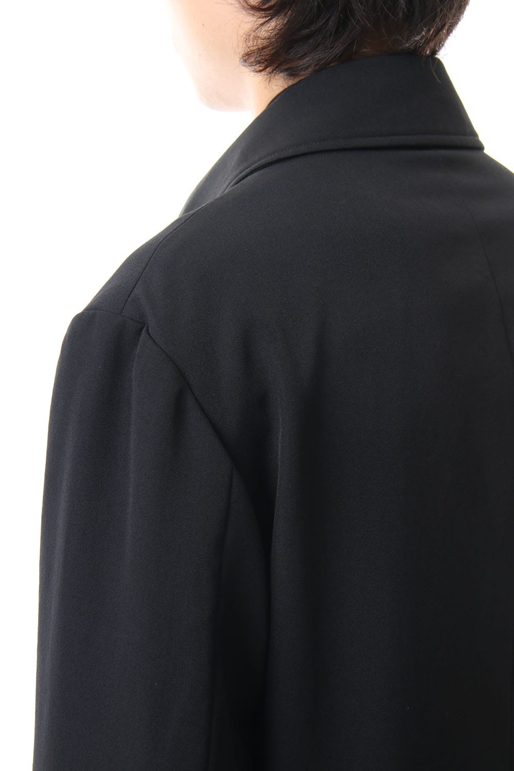 White Button Deformed collar Jacket