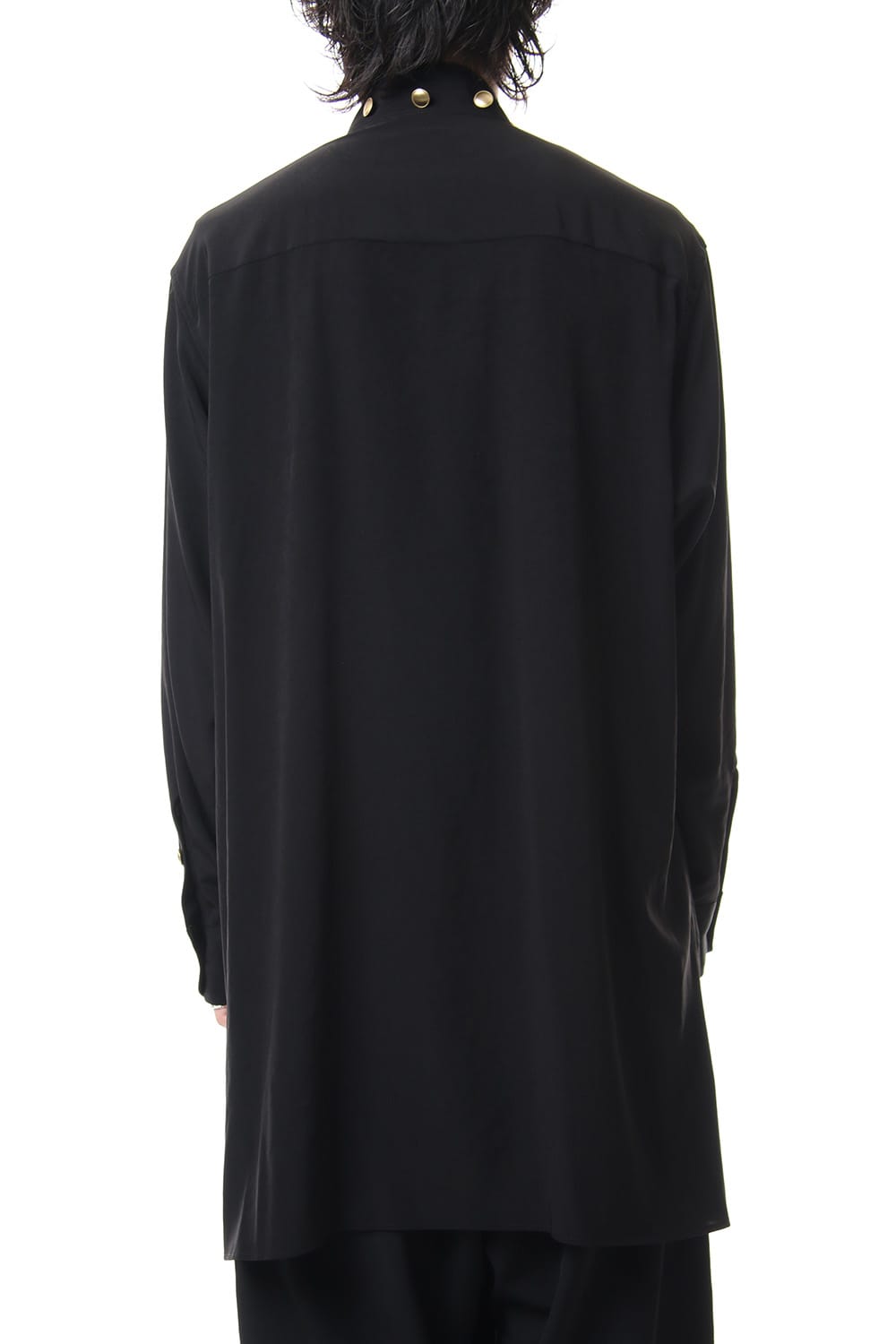 Gold Button Removable Collar Blouse